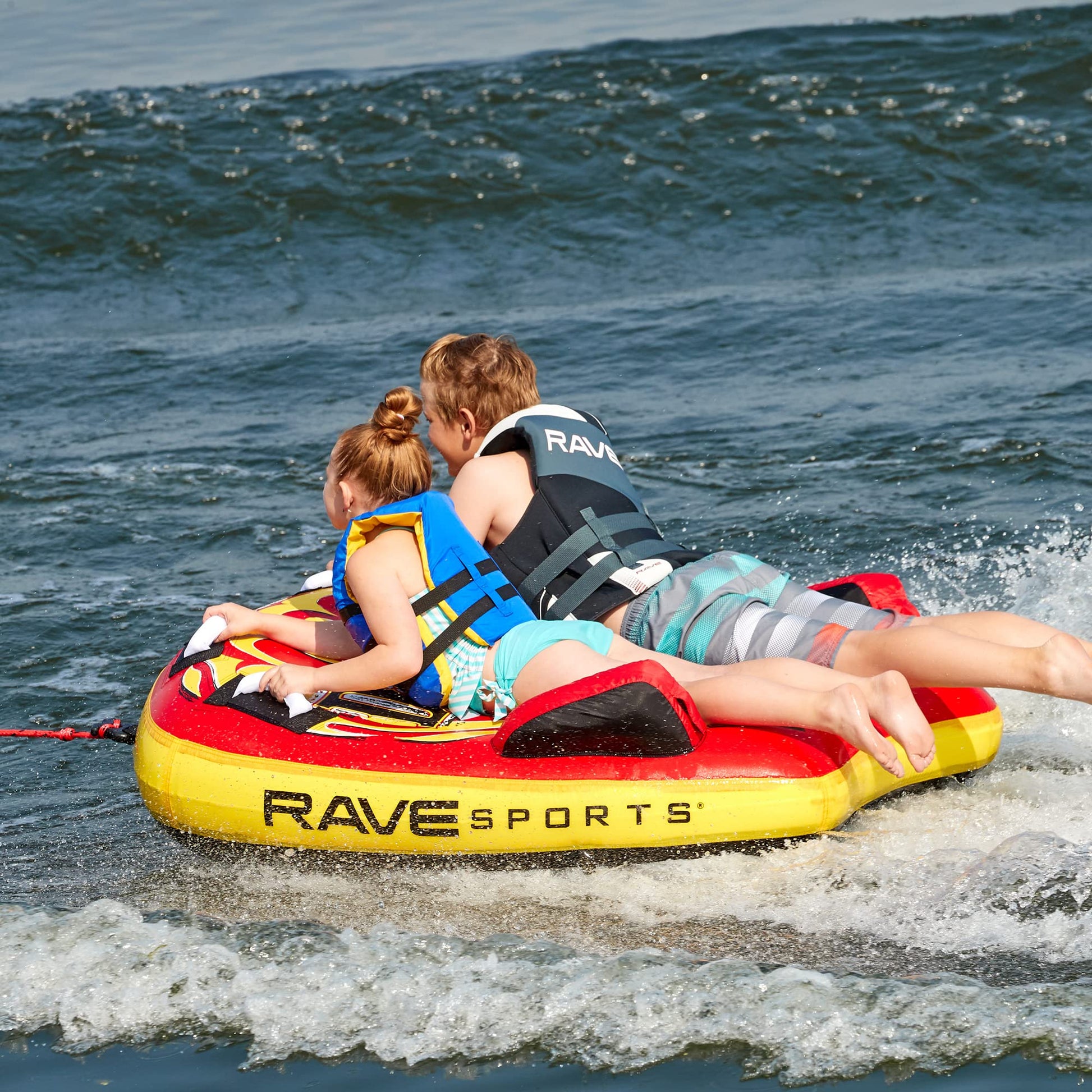 Tubo Inflable RAVE Sports Diablo II Azul para Barco de 1 a 2 Pasajeros