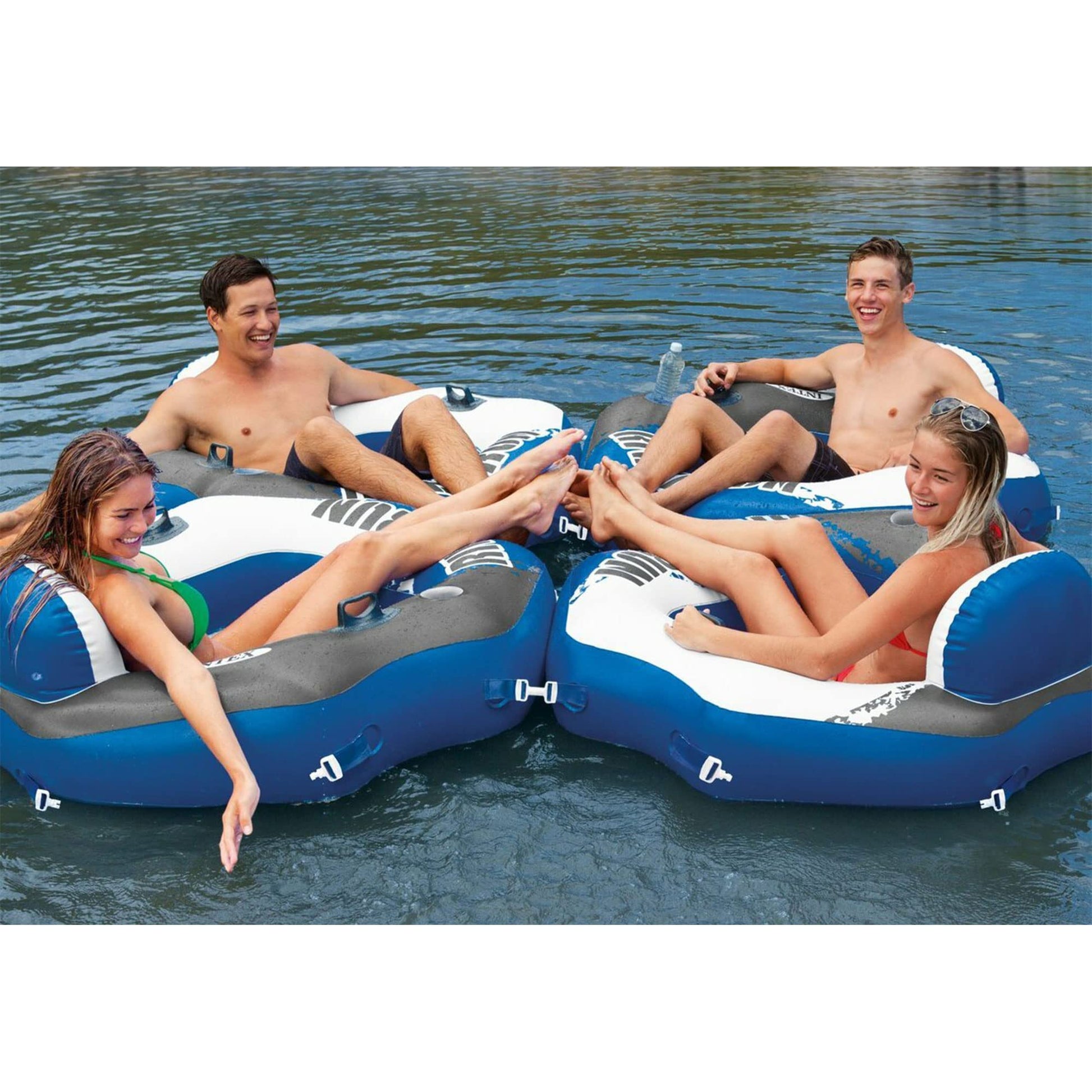 Intex- Inflable connect lounge , para alberca, 51" X 49.5"