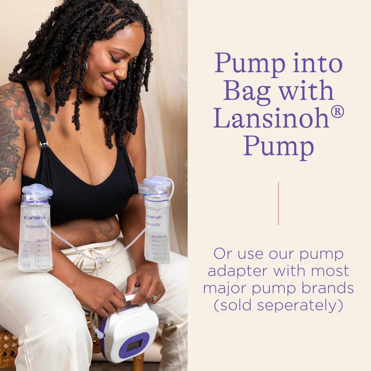 Lansinoh Breastmilk Storage Bags With Convenient Pour Spout and Patented Double Zipper Seal, Ideal for Storing and Freezing Breastmilk, 3 Packs of 25 Count (75 Count), BPA and BPS Free