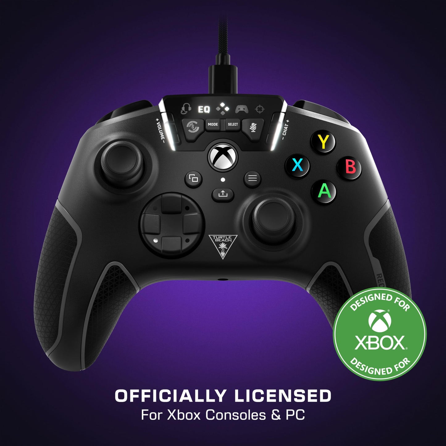 Control Alámbrico Turtle Beach Recon Negro para Xbox Series X, Xbox Series S, Xbox One y Windows 10