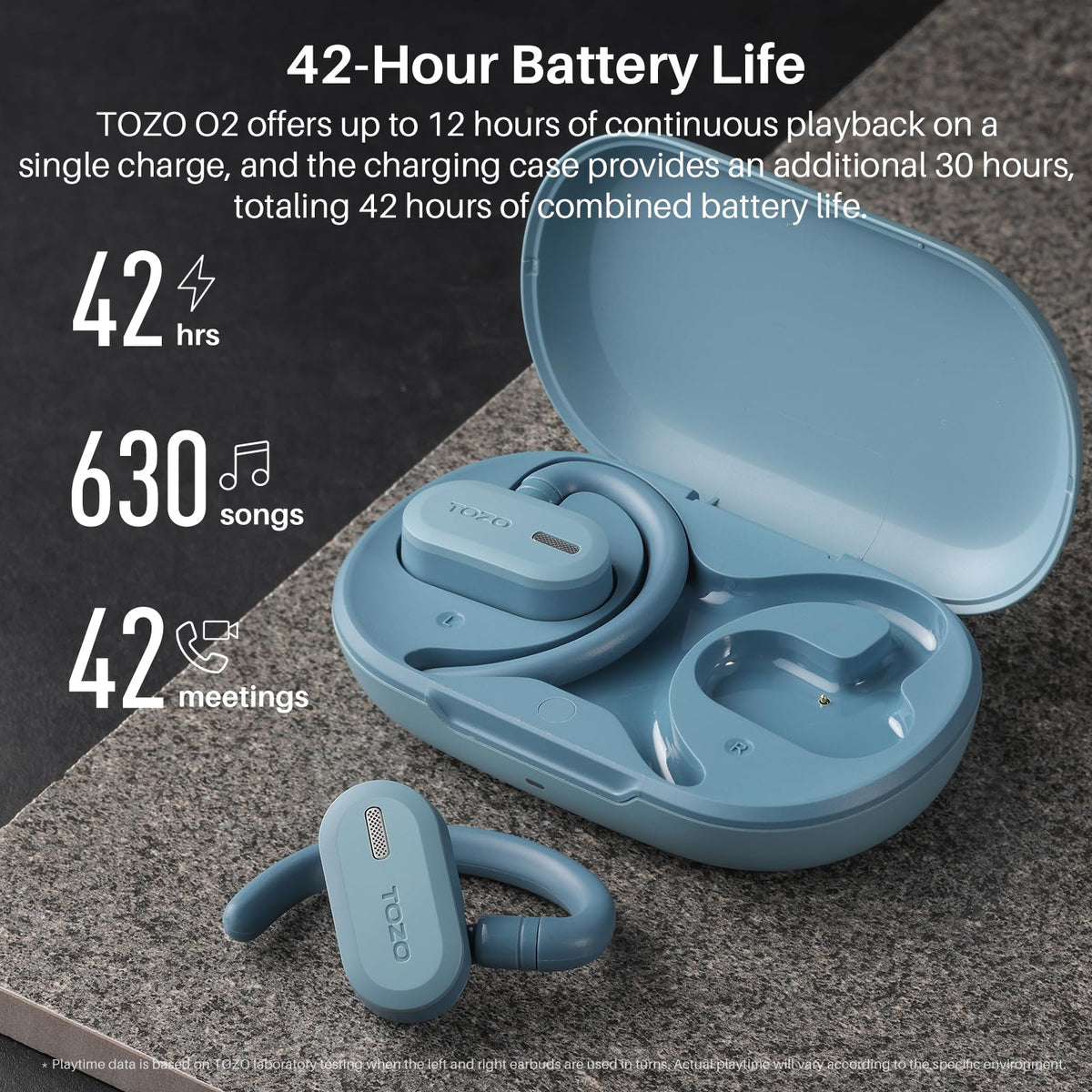 Auriculares Inalámbricos TOZO O2 Negros Ajuste Multiángulo Reacondicionados