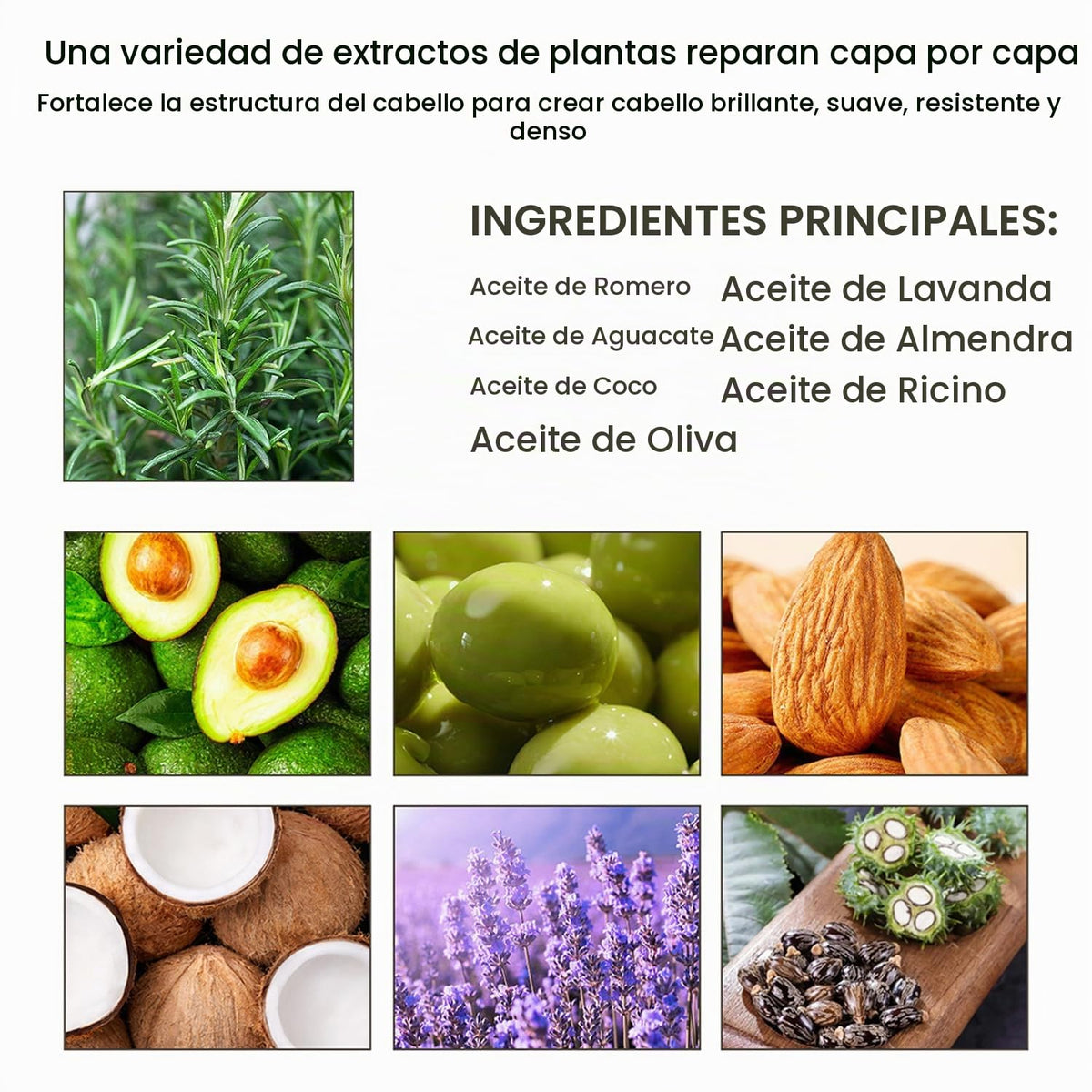 Aceite de Romero Natural Vegano para el Crecimiento del Cabello Orgánico