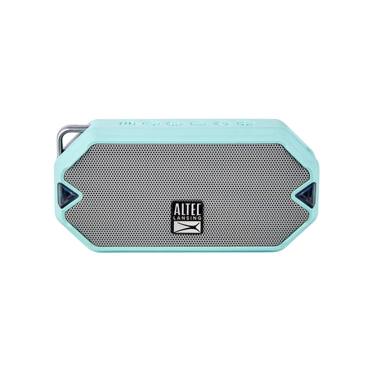Altec Lansing - Altavoz inalámbrico HydraMini Bluetooth, batería recargable USB C impermeable IP67 con 6 horas de reproducción, compacto, a prueba de golpes, a prueba de nieve, a prueba de todo (verde