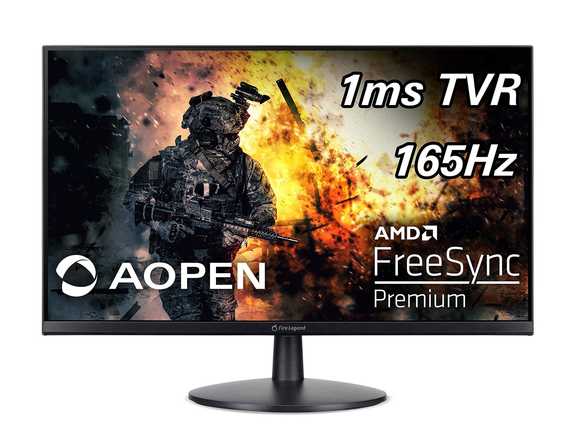AOPEN 24MV1Y Pbmiipx 23.8" Full HD (1920 x 1080) Gaming Monitor | AMD FreeSync Premium Technology | Up to 165Hz | 1ms TVR | 2 x HDMI Ports & 1 x Display Port
