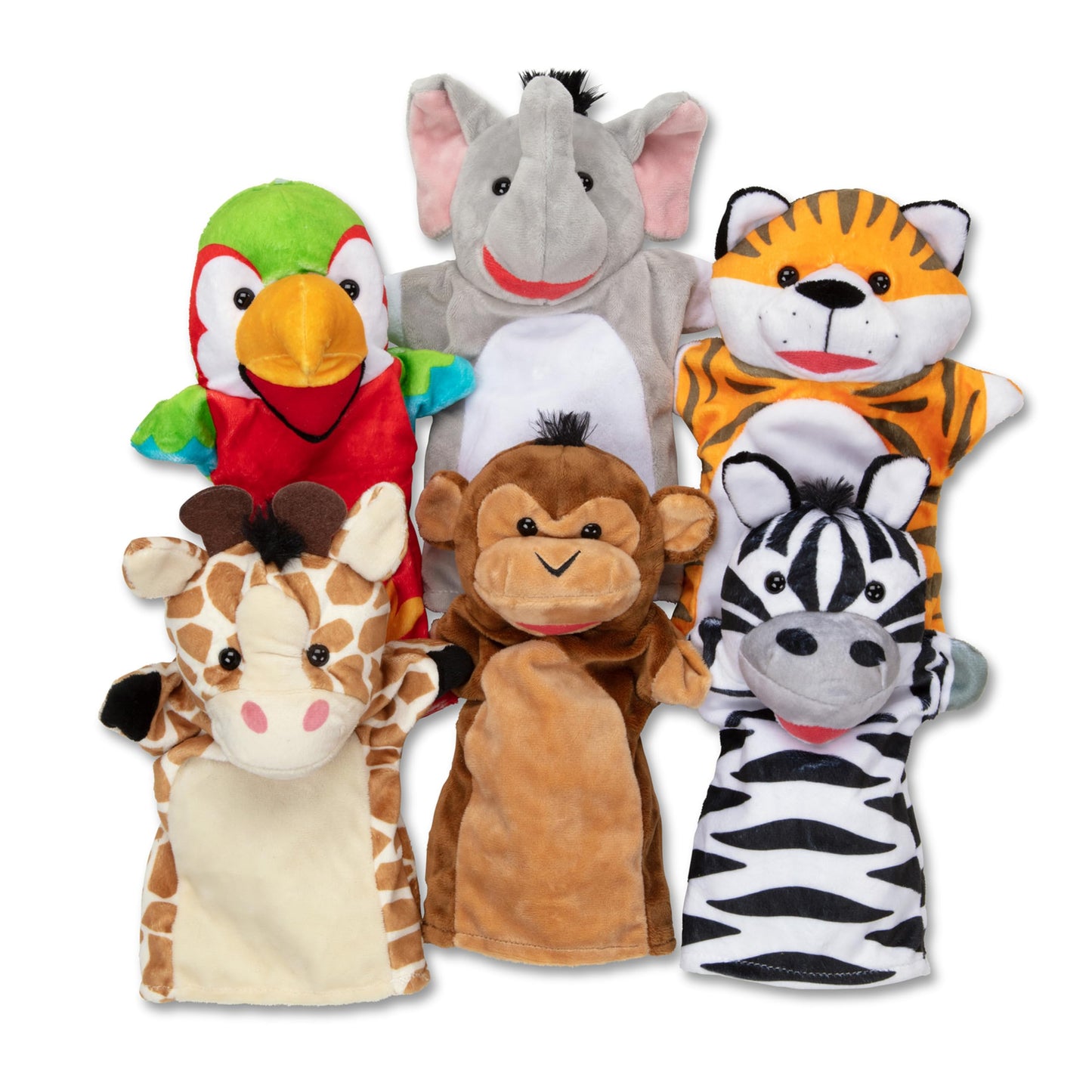 Títeres de Mano Melissa & Doug Safari Buddies Multicolor Set de 6