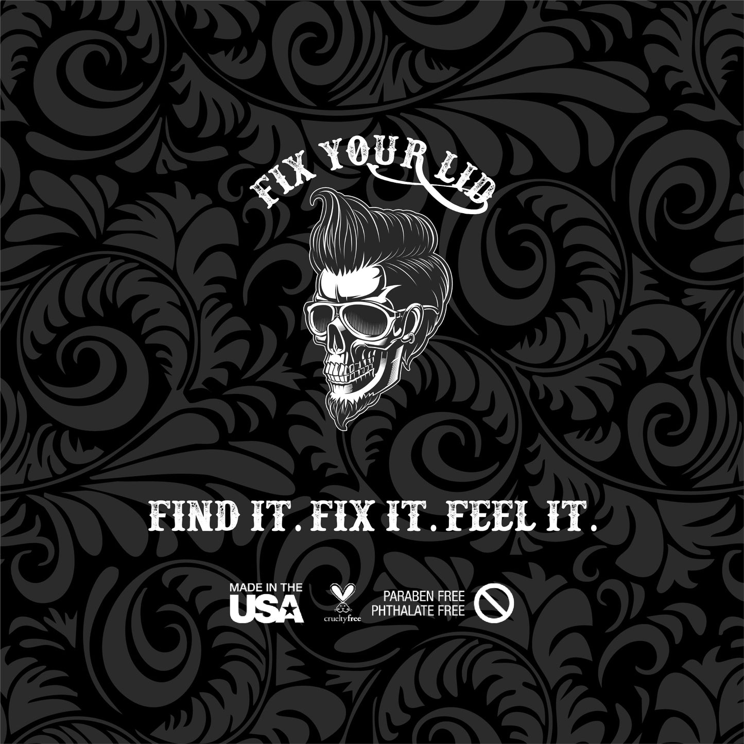 FIX YOUR LID, Crema Moldeadora, Fijación Media, Ideal para Hombres y Todo Tipo de Peinados, Brillo Medio, 3.75 Onzas