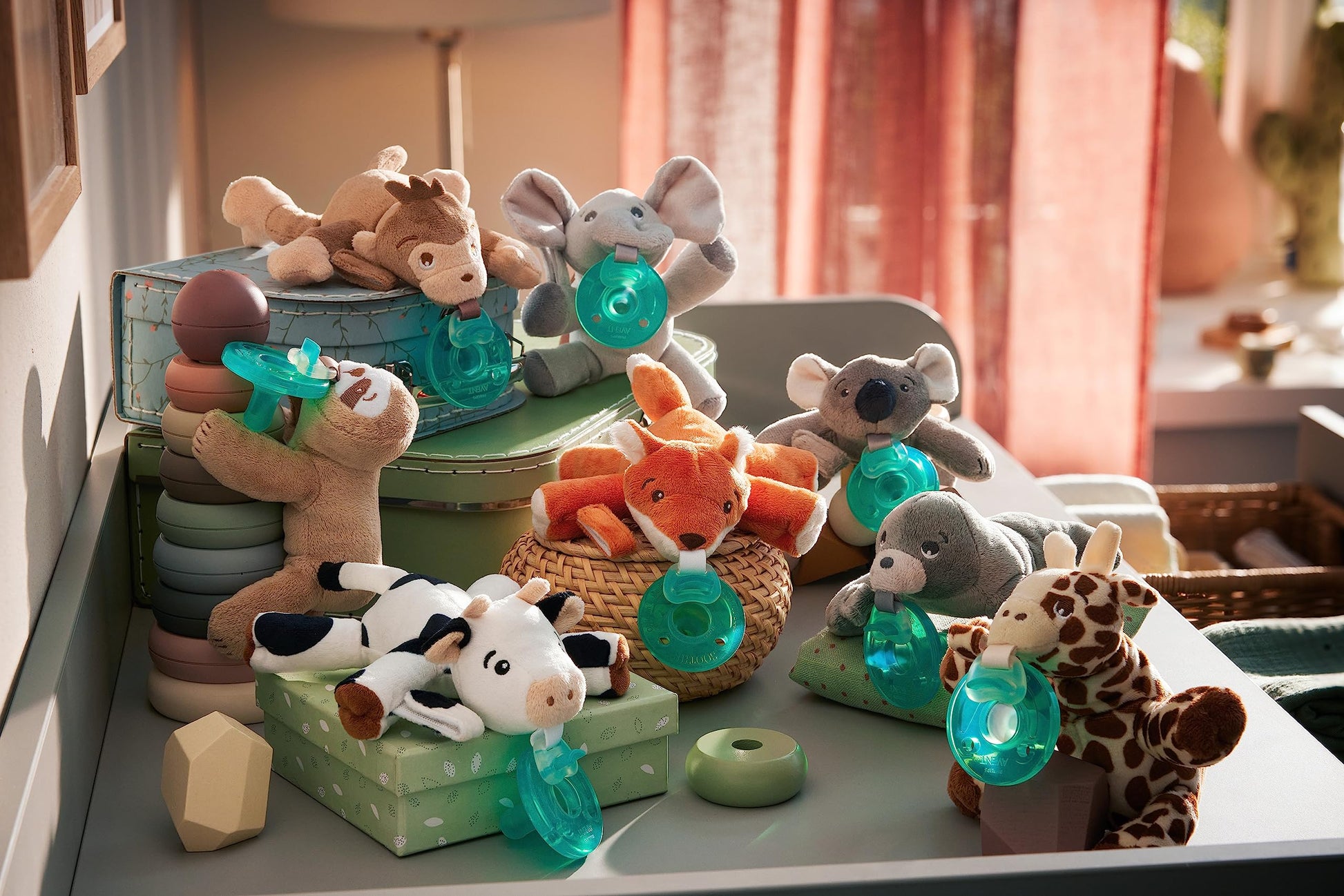 Soporte para Chupete Philips Avent Fox con Chupete Desmontable 0 m+