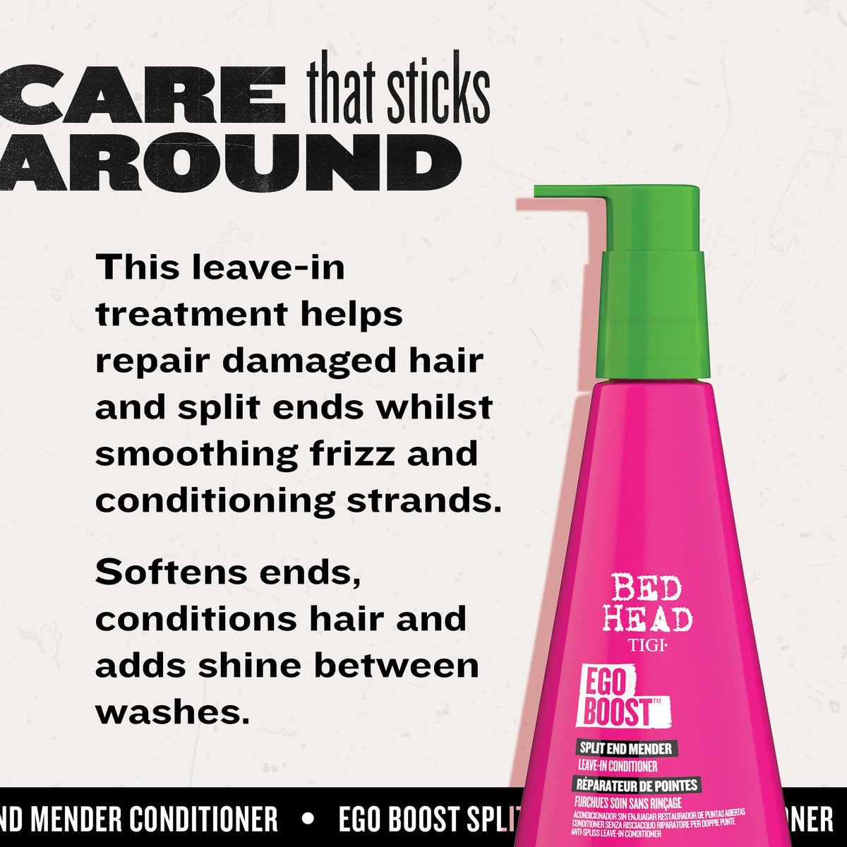 TIGI Bed Head Ego Boost Split End Mender Leave in Conditioner, 8.0 Ounce