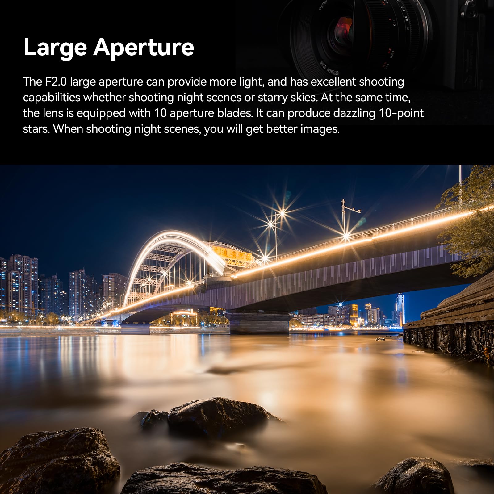 Brightin Star - Lente F2 III de 12 mm para Fujifilm XF-Mount, APS-C, lente de cámara sin espejo de gran angular para cámaras XT5, XT4, XT30, XPRO3/1, XT200, XS10, XA7, XE4, XH1