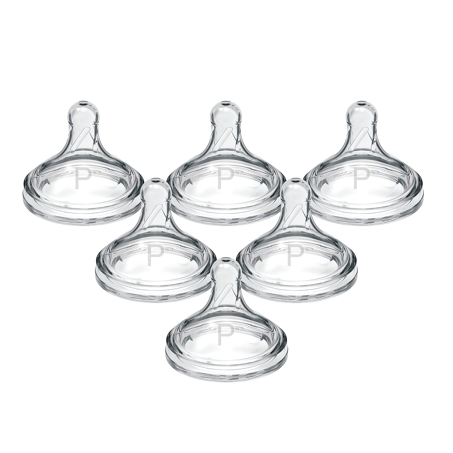 Dr. Brown's Natural Flow® Preemie Flow™ - Tetina de silicona para biberón, flujo más lento, 0 m+, 100% silicona, 6 unidades
