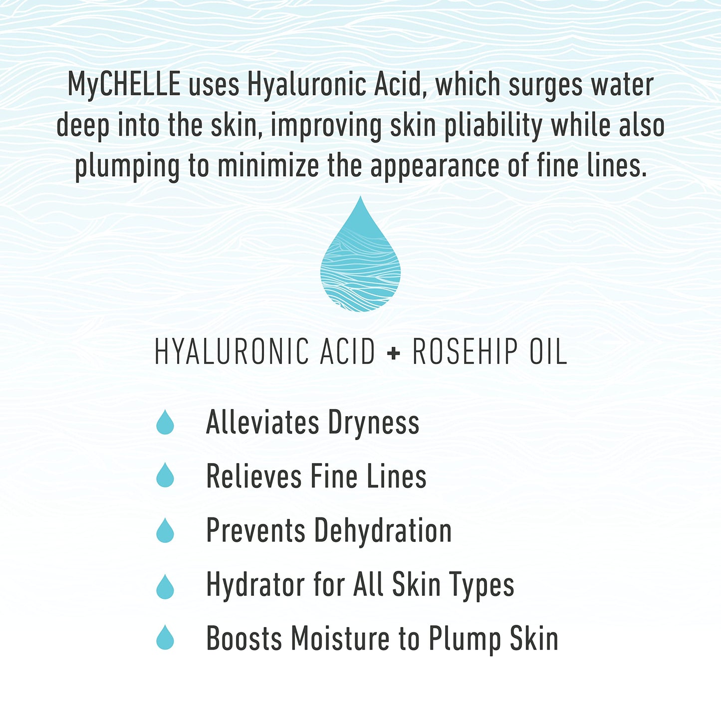 MyChelle Dermaceuticals Suero Hidratante Ultra Hialurónico Hidratante para Piel Seca y Normal, Fórmula No Irritante, Aminoácidos para Beneficios Antioxidantes y EWG Verificado, Libre de Crueldad, 1 fl oz