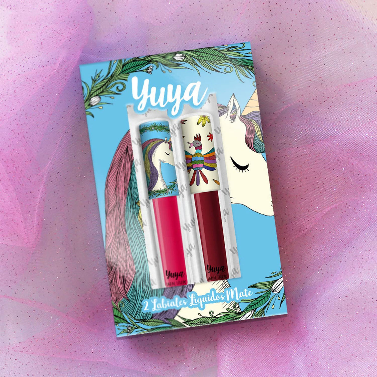 Yuya - Republic Cosmetics Set de 2 Labiales Líquidos "Me Quiero", Color Rosa Bebé