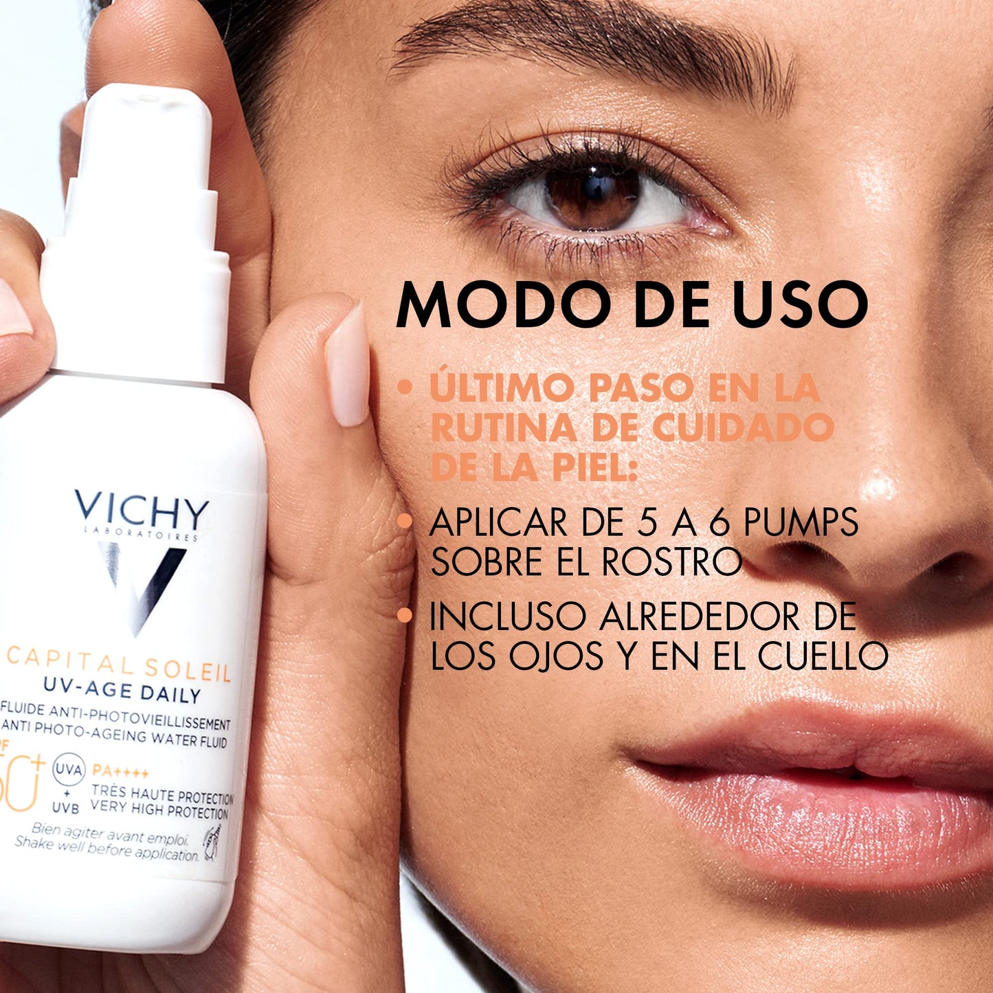 Protector Solar Facial Anti-Edad Vichy UV-Age FPS50+ con Color