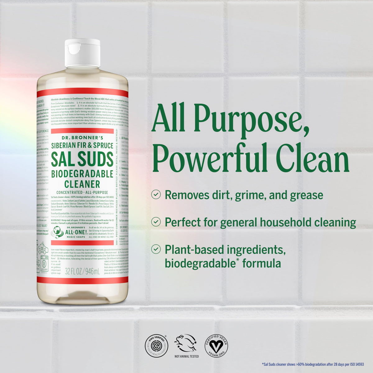 Sal Suds All Purpose Cleanser Liquid-16 oz Brand: Dr. Bronners Magic Soap by Dr. Bronner's