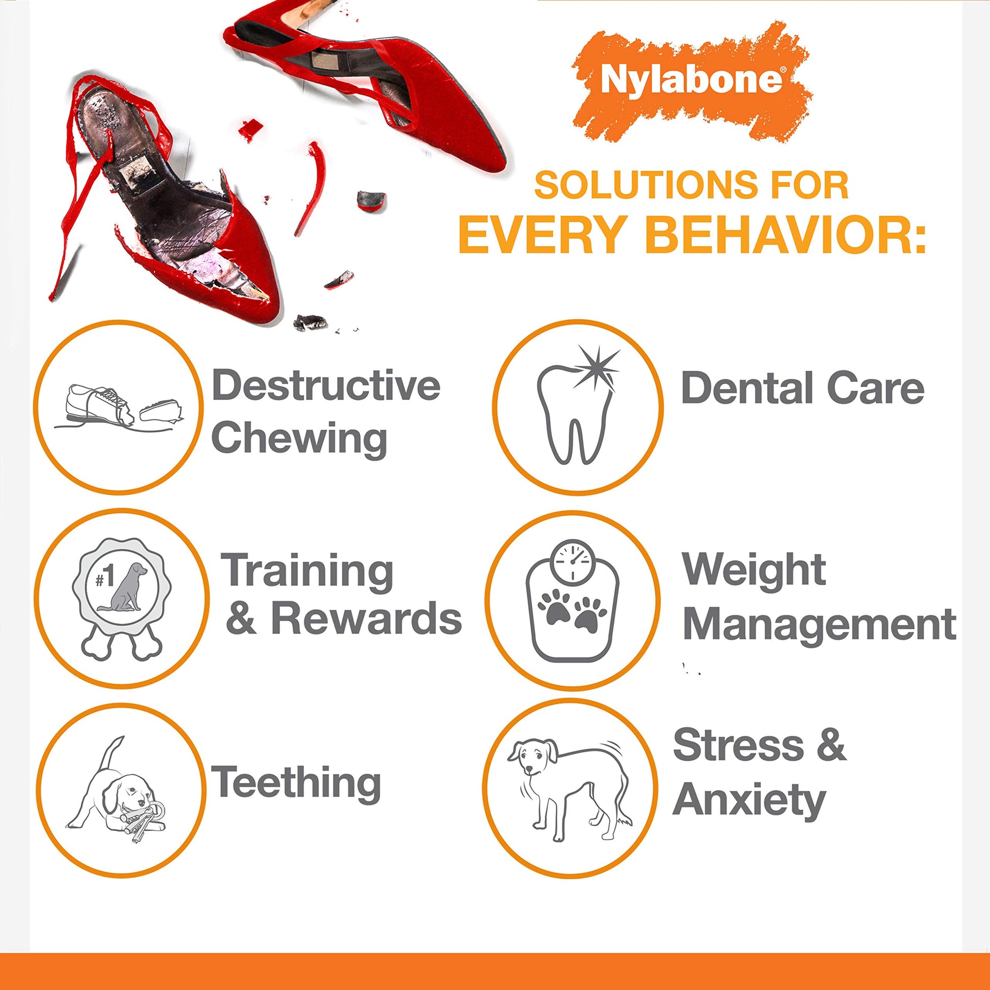 Juguete Masticable Nylabone Dura Chew Sabor Original para Perro