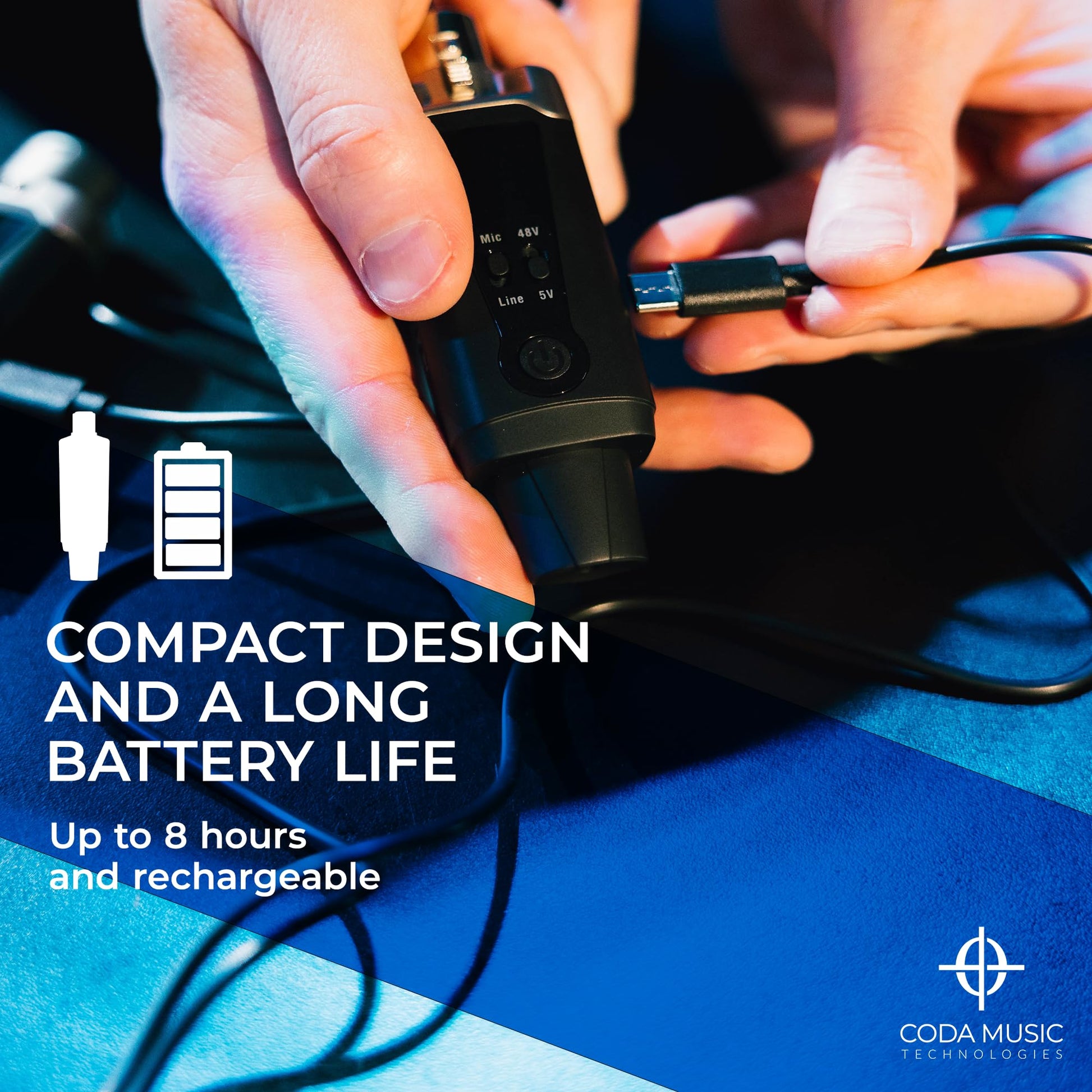 Coda Music Technologies AirSync UHF Micrófono XLR inalámbrico