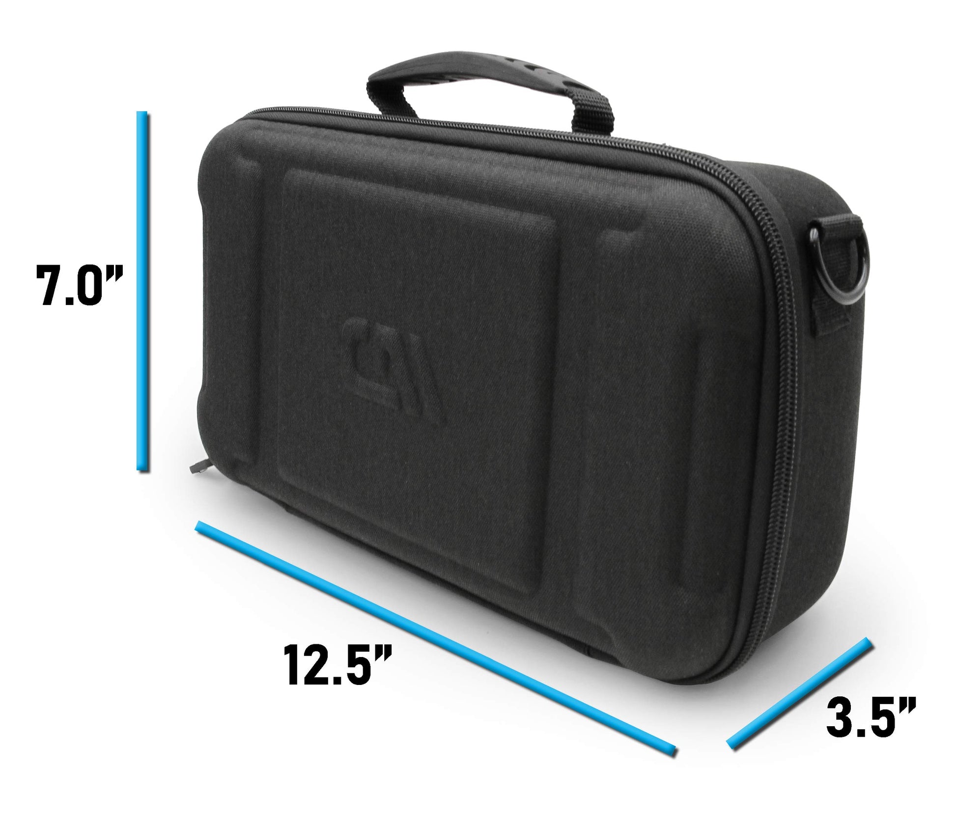 CASEMATIX Funda de viaje compatible con Audio-technica AT-SB727 Tocadiscos portátil Sound Burger reproductor de discos de vinilo – Incluye funda de transporte solo con asa y correa para el hombro,