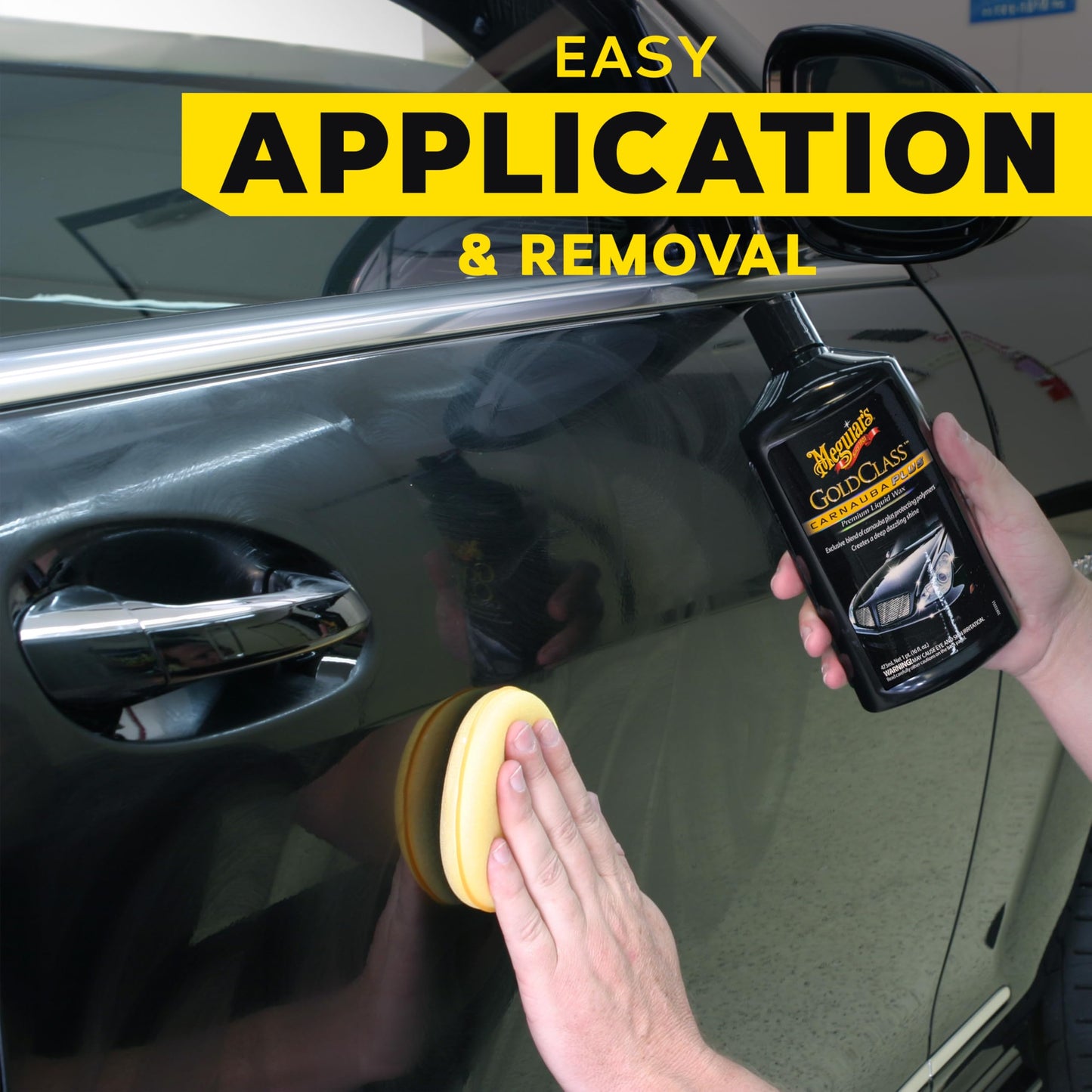 Kit de Cera Líquida Meguiar's Gold Class Carnauba Plus Premium 16 Oz Con Almohadilla Aplicadora