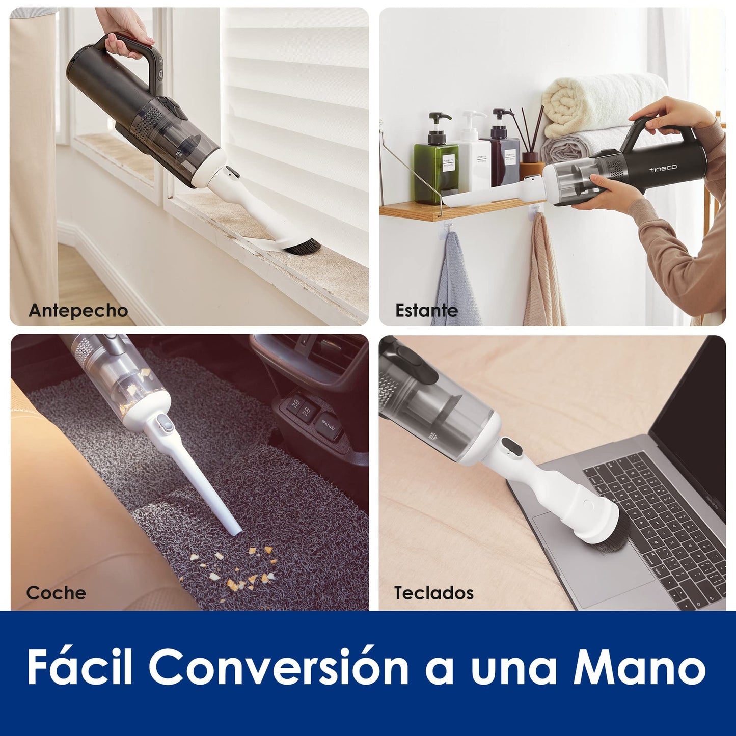 Aspiradora Tineco Floor ONE S5 Combo Multisuperficie Ligera inalámbrica 2 en 1