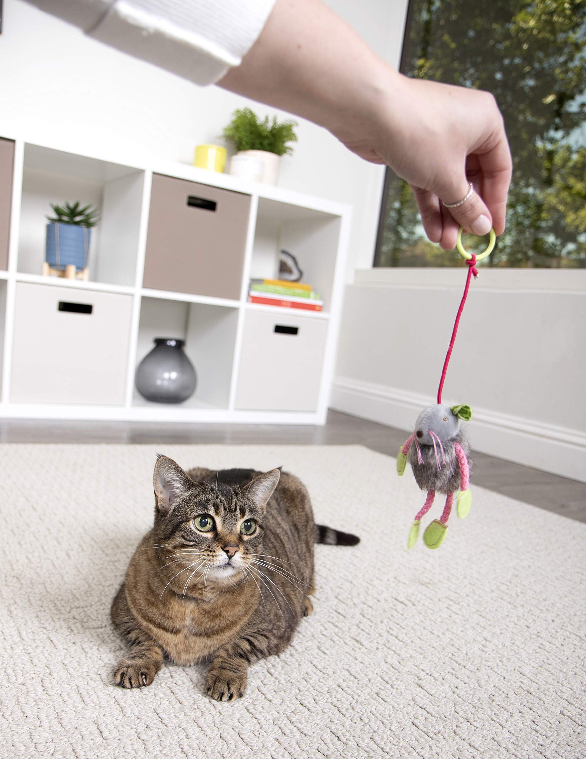 Juguete de Peluche SmartyKat ratón Hinchable para Gatos Talla única