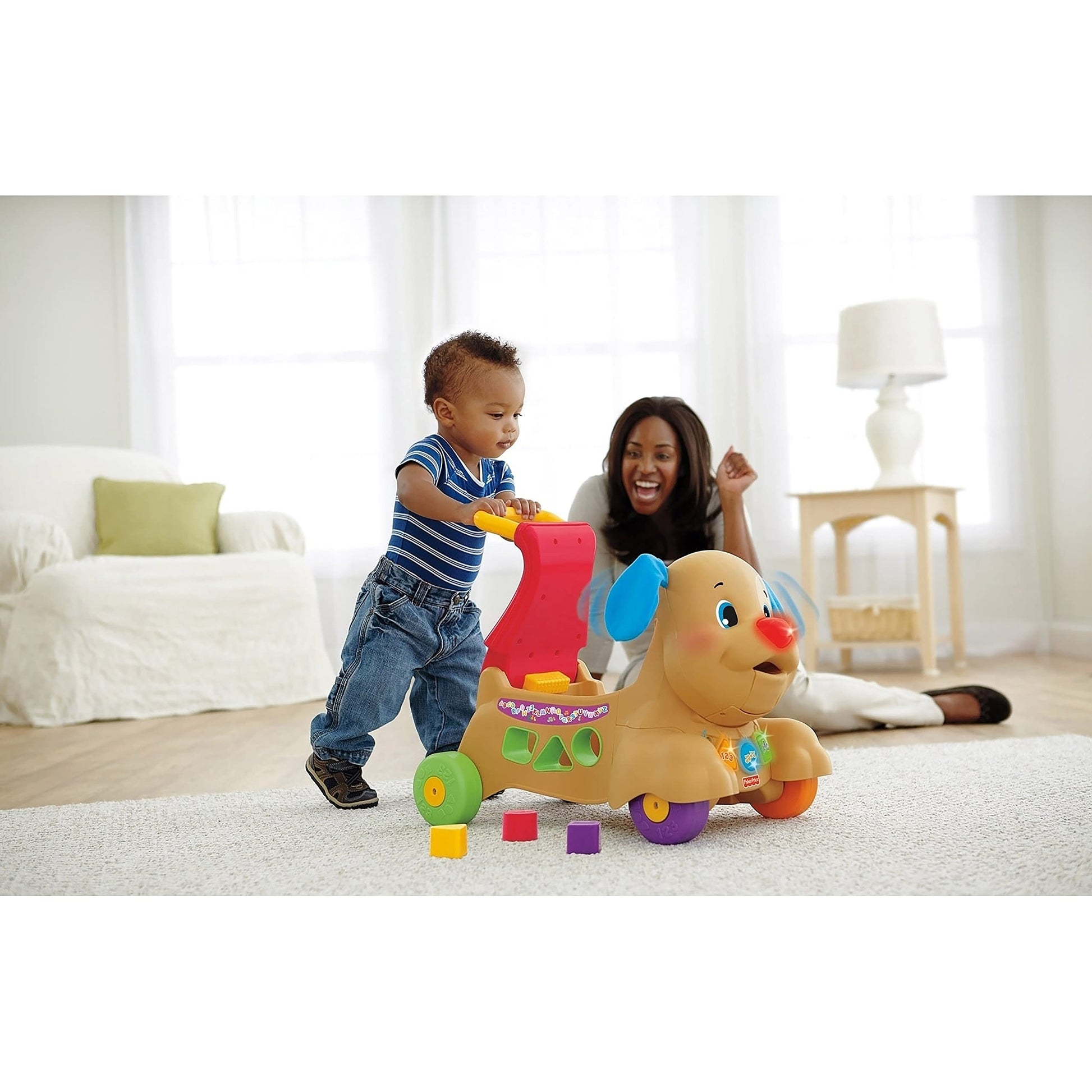 Andadera Fisher-Price Perrito Ríe y Aprende para Bebé