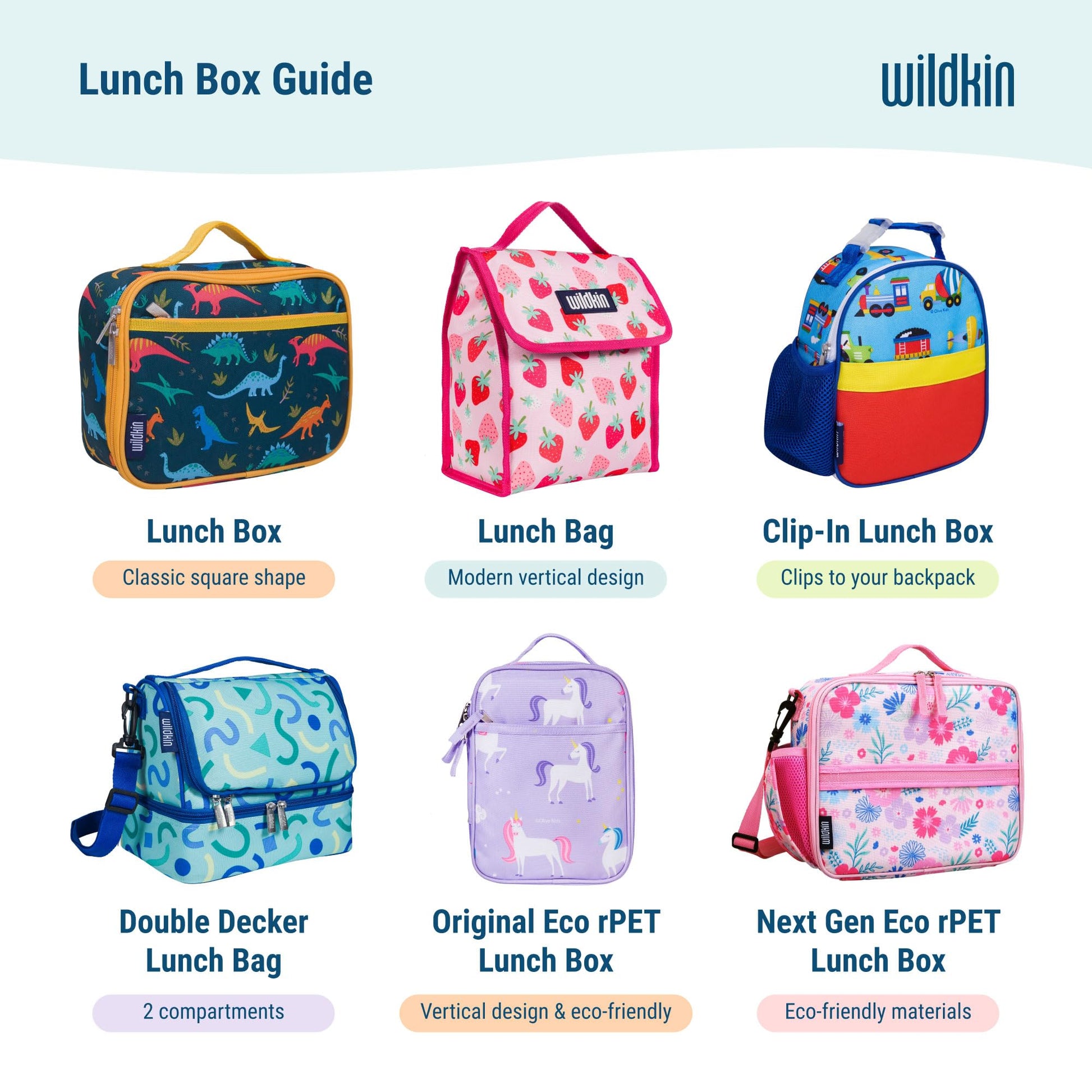 Wildkin - Recipientes de comida para niños, apilables, herméticos y aptos para lavaplatos, juego de 3 héroes