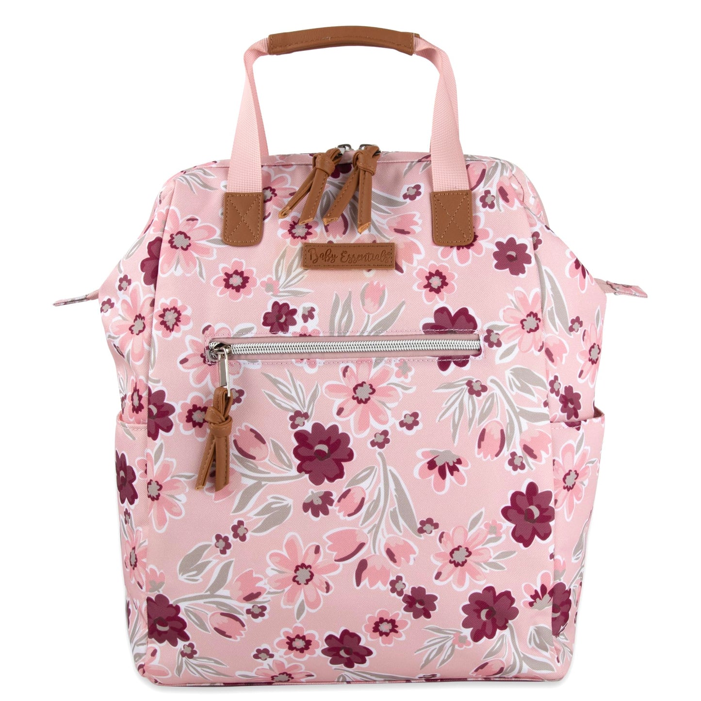 Baby Essentials - Mochila de pañales con marco principal súper enfriadora con cambiador, correas para carriola, compartimento aislado para botellas