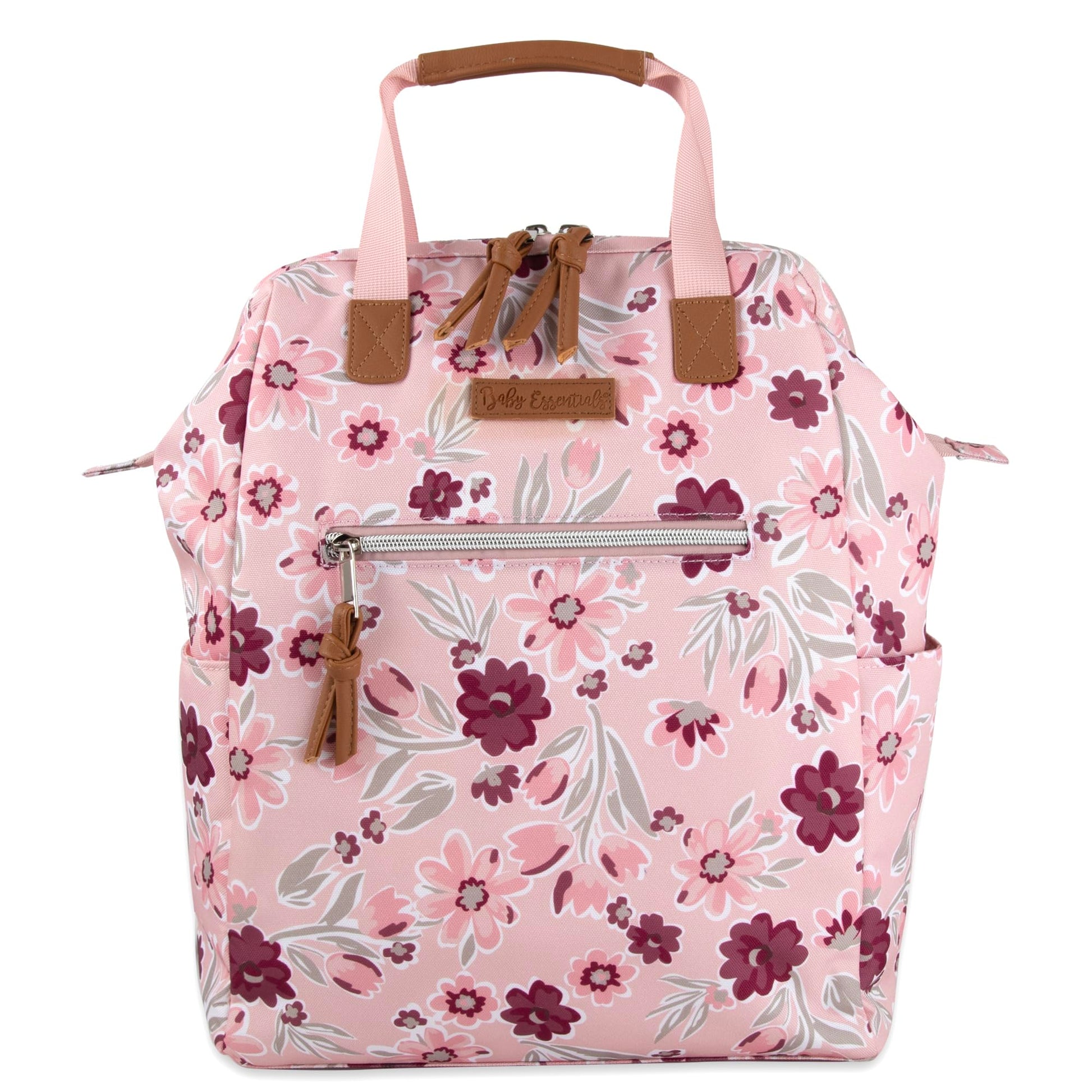 Baby Essentials - Mochila de pañales con marco principal súper enfriadora con cambiador, correas para carriola, compartimento aislado para botellas