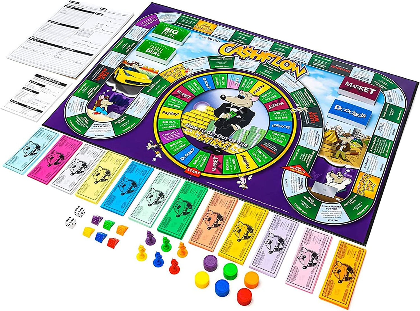 Juego de Mesa MEVA Cashflow Español Nueva Edición Libertad Financiera Robert Kiyosaki