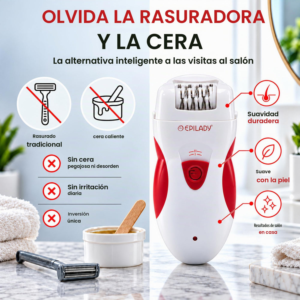 Epilady EP-810-33A Legend 4 Full-Size Rechargeable Epilator