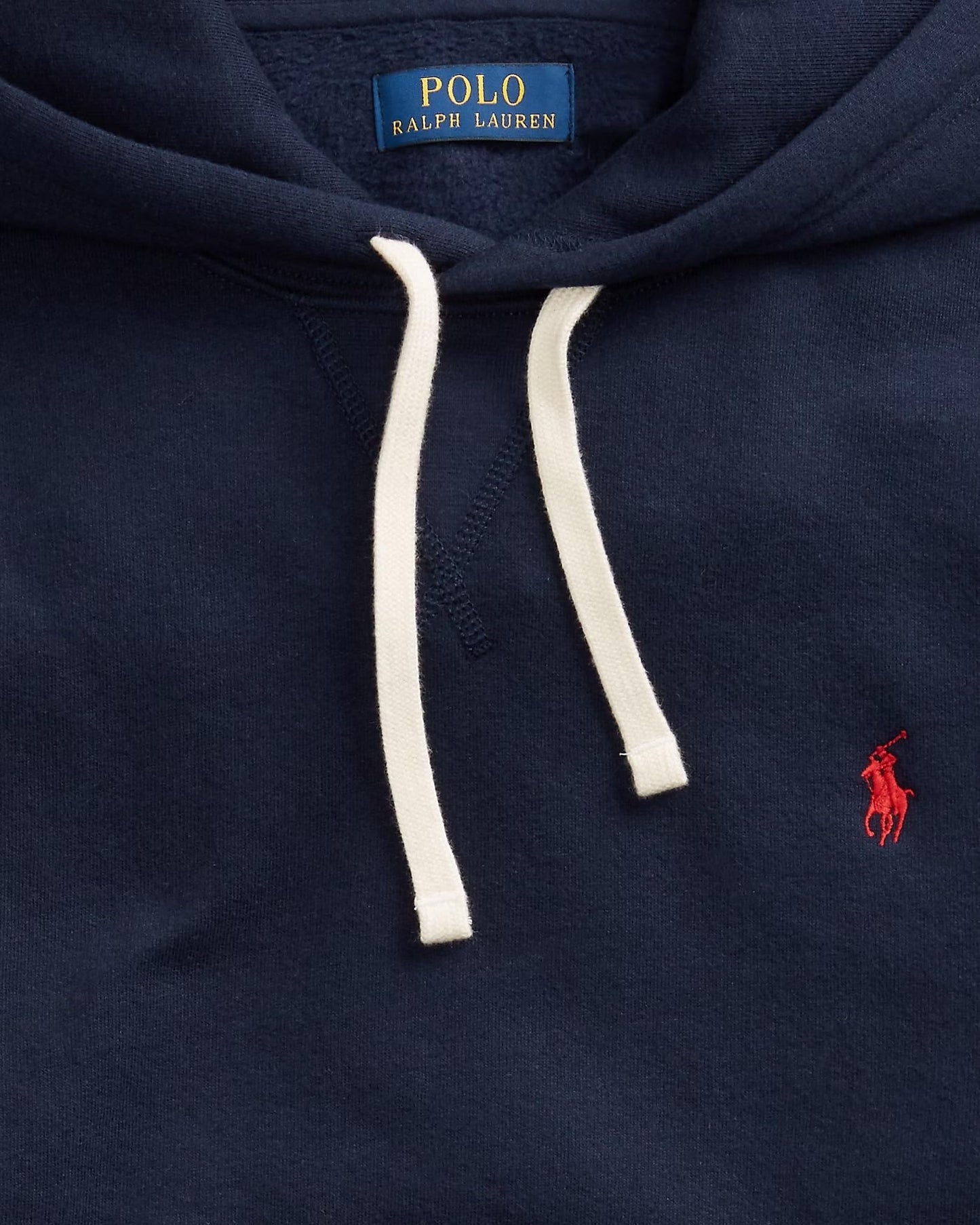 POLO RALPH LAUREN Sudadera con capucha de felpa RL Iconic de tallas grandes, azul marino, 2XB