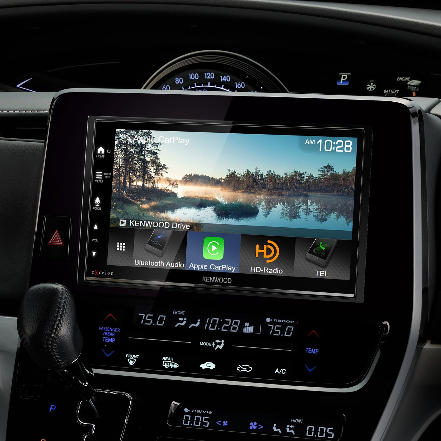 KENWOOD DMX709S eXcelon pantalla táctil capacitiva de 17,7 cm, estéreo de coche, CarPlay y Android Auto, Bluetooth, radio AM/FM HD, reproductor MP3, puerto USB, doble DIN, ecualizador de 13 bandas