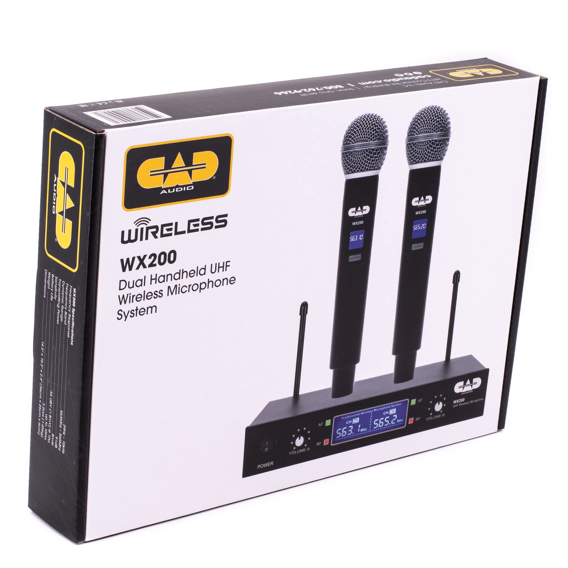 CAD Audio WX200 UHF Sistema de micrófono de Mano Dual inalámbrico
