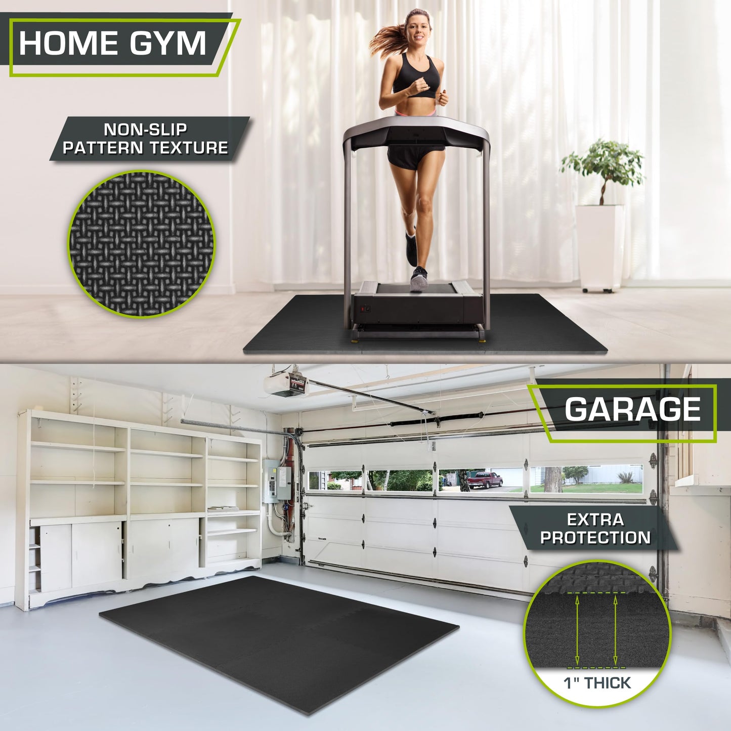 Colchoneta de Ejercicios Prosourcefit Rompecabezas Extragruesa EVA para Entrenamiento en el Hogar