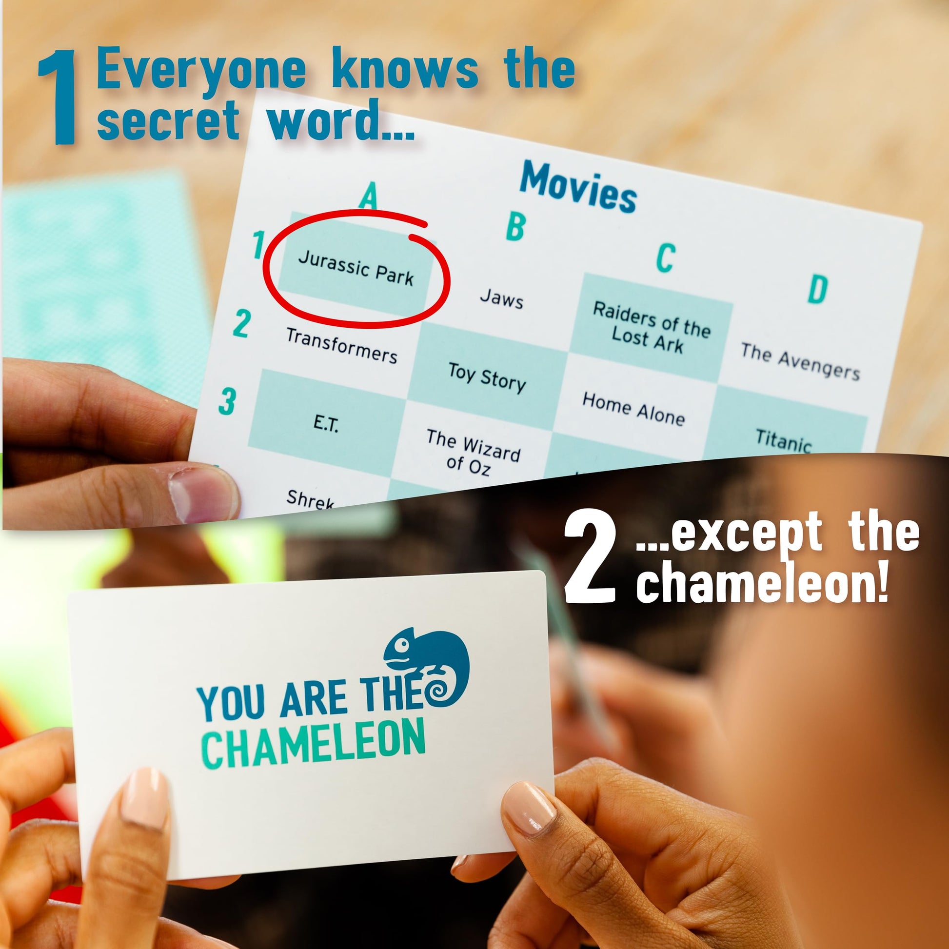 Juego de Mesa The Chameleon Galardonado para Familia y Amigos Versión en Inglés
