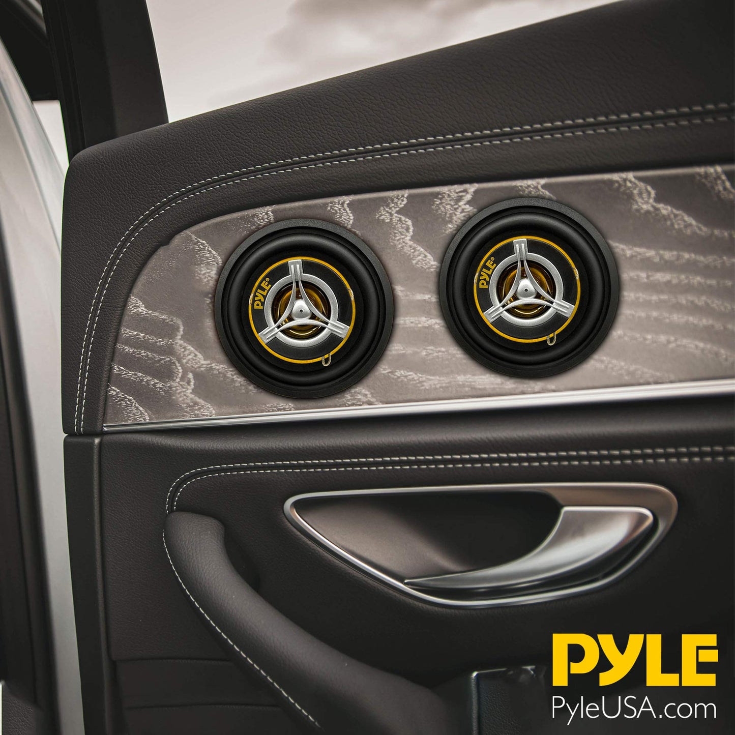 Bocinas para Auto Pyle Negro Dos Vías 3.5 Pulgadas 120 Watts Sistema estéreo
