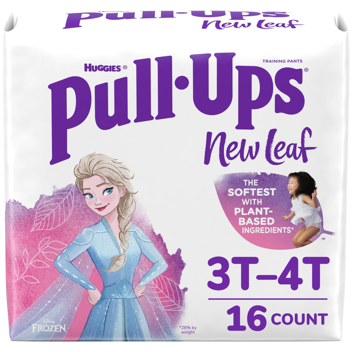 Pull-Ups New Leaf - Pantalones de entrenamiento para niñas (3T-4T, 16 unidades)