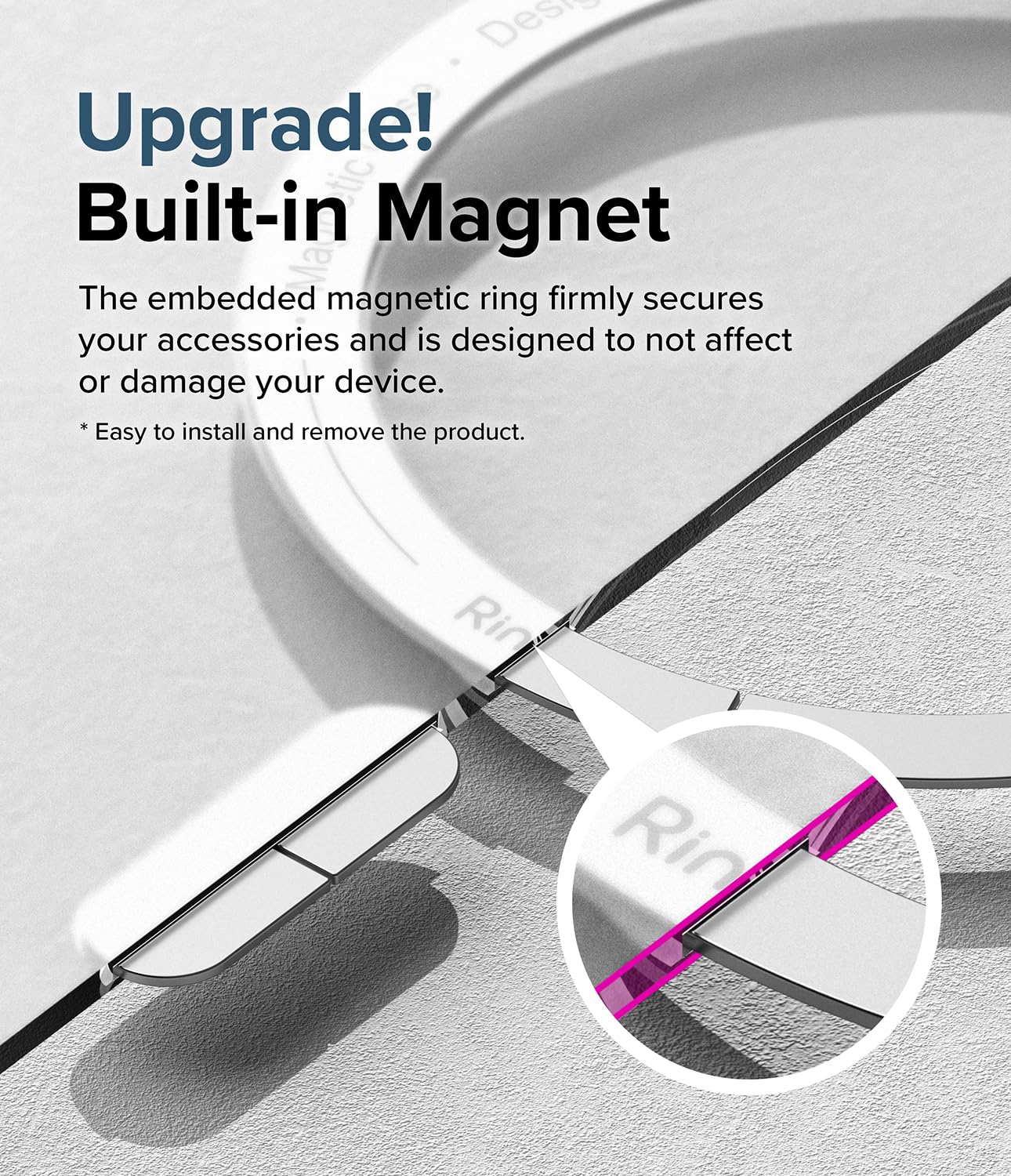 Funda iPhone 15 Ringke Translúcida Mate Antigolpes para Carga MagSafe Matte Clear