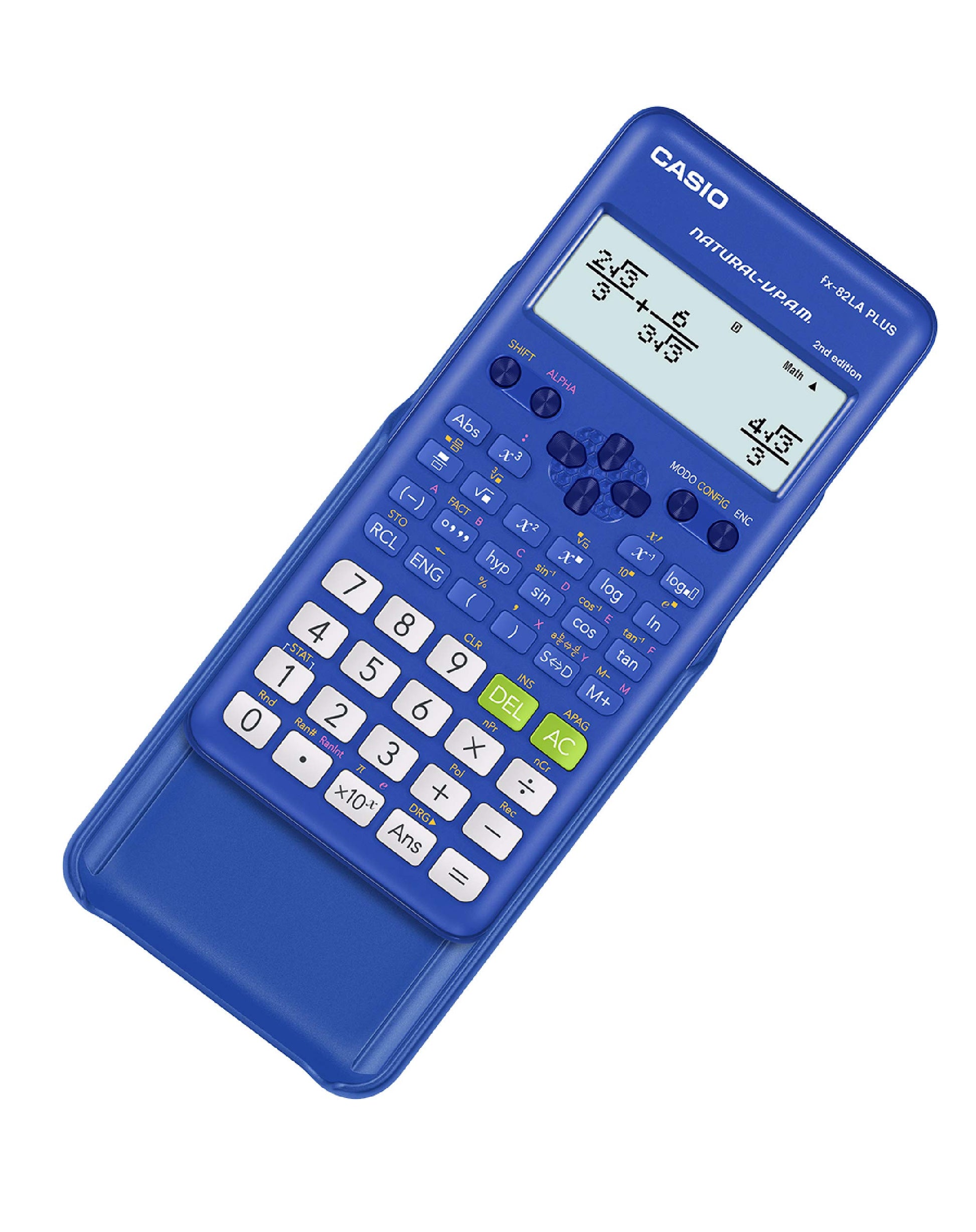 Casio Calculadora Científica Fx-82laplus 2da Edición Color Azul
