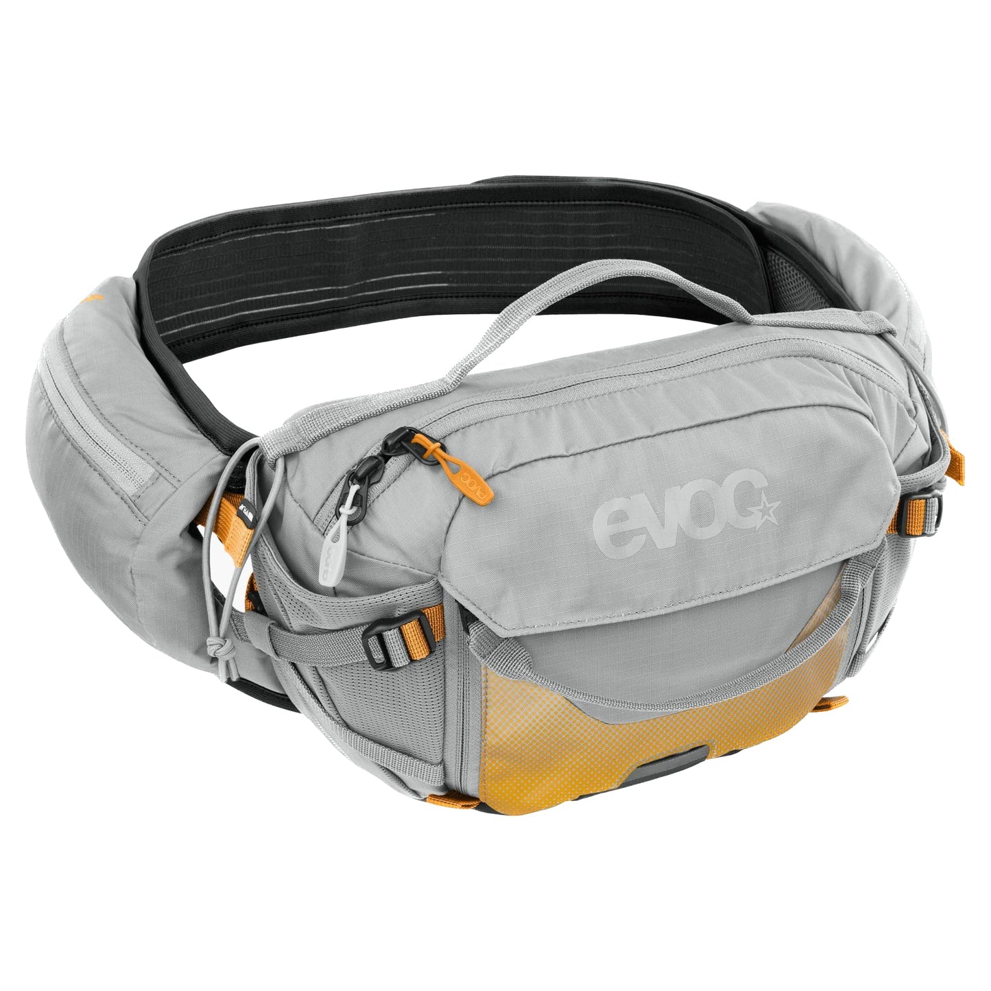 Bolsa de Cintura EVOC Gris Piedra con AIRFLOW y AIRO Flex para e-Bike Tours y Trails (3L de Capacidad)