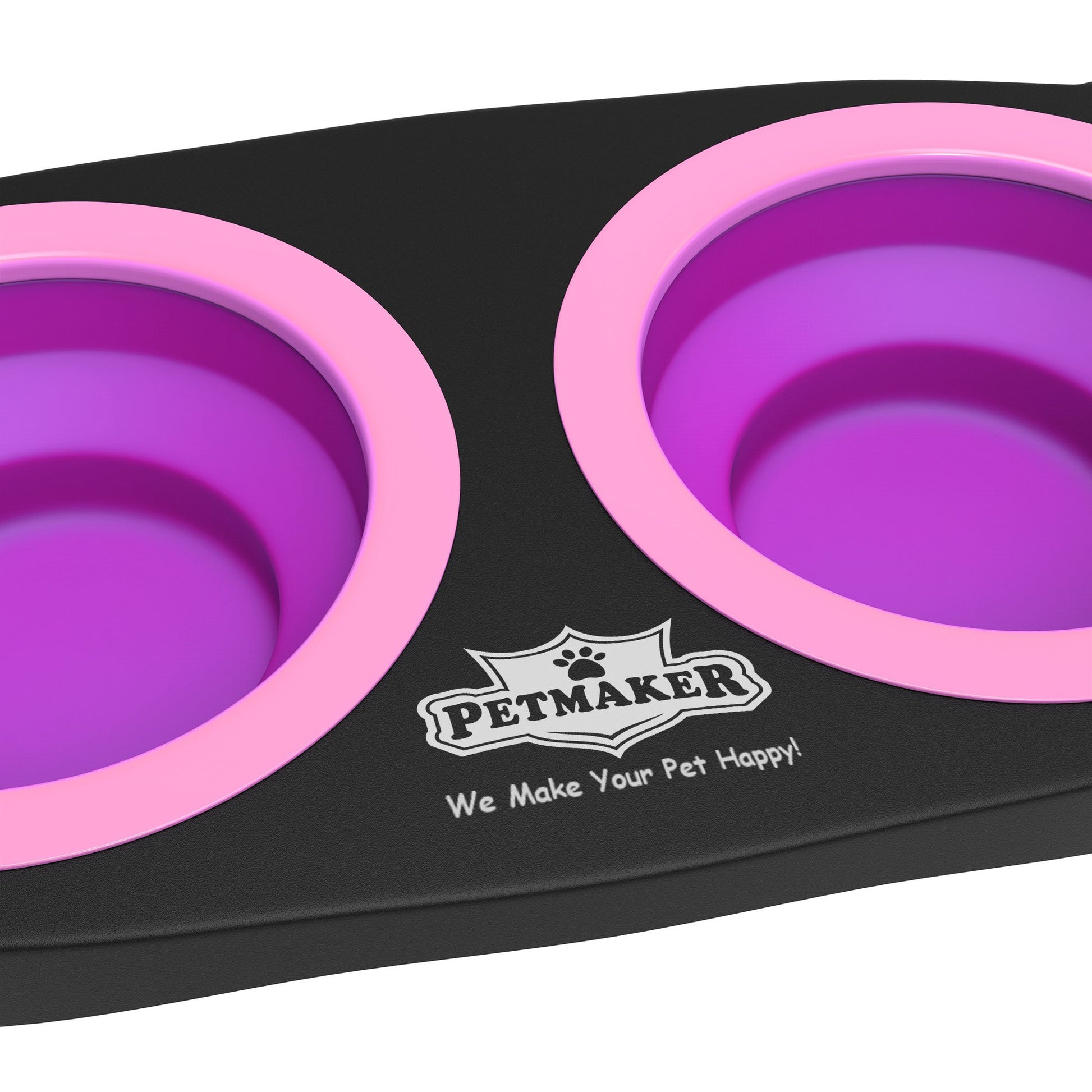 Comederos Elevados Petmaker Plata 16 Oz con Base Antideslizante