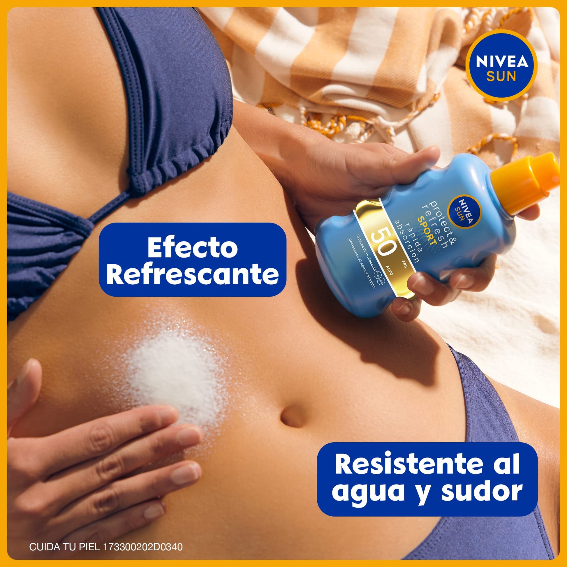 Protector Solar NIVEA SUN Sport 200 ml Reflect Butikspunkt Blå