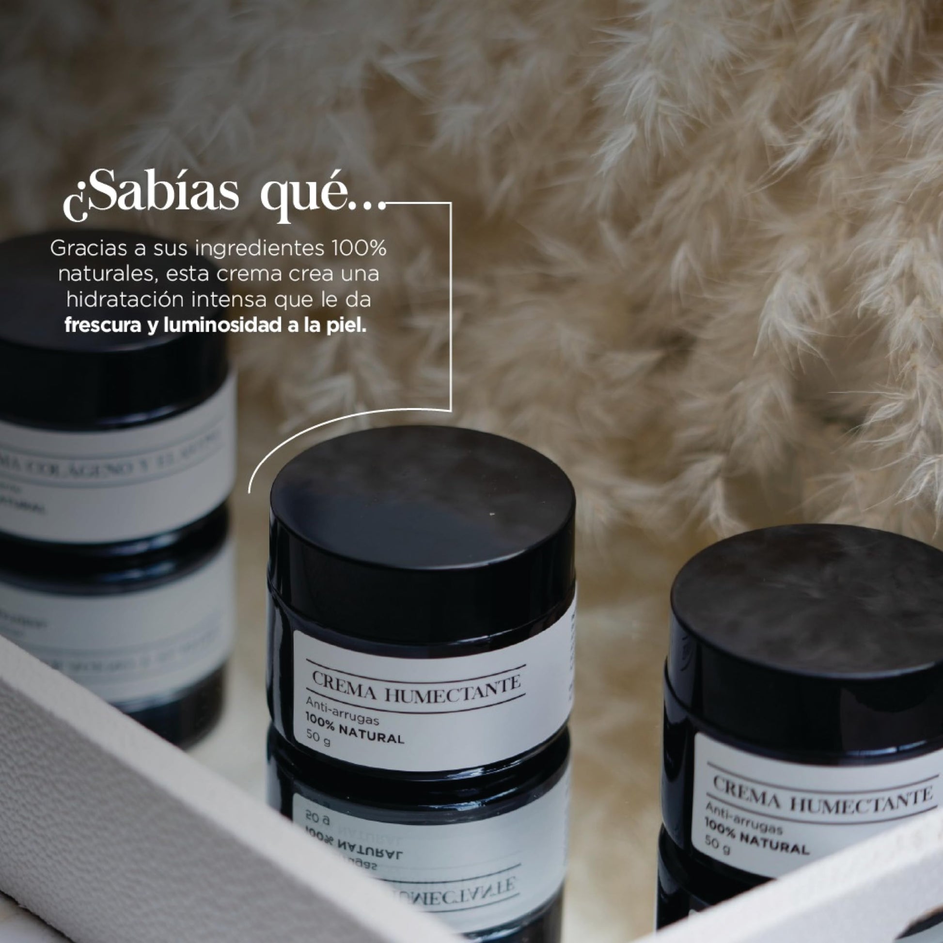 Botica 44 Crema Facial Hidratante Anti Arrugas de Uso Diurno, 100% Natural, Previene Líneas de Expresión, Estimula Producción de Colágeno, Mejora Tono y Textura