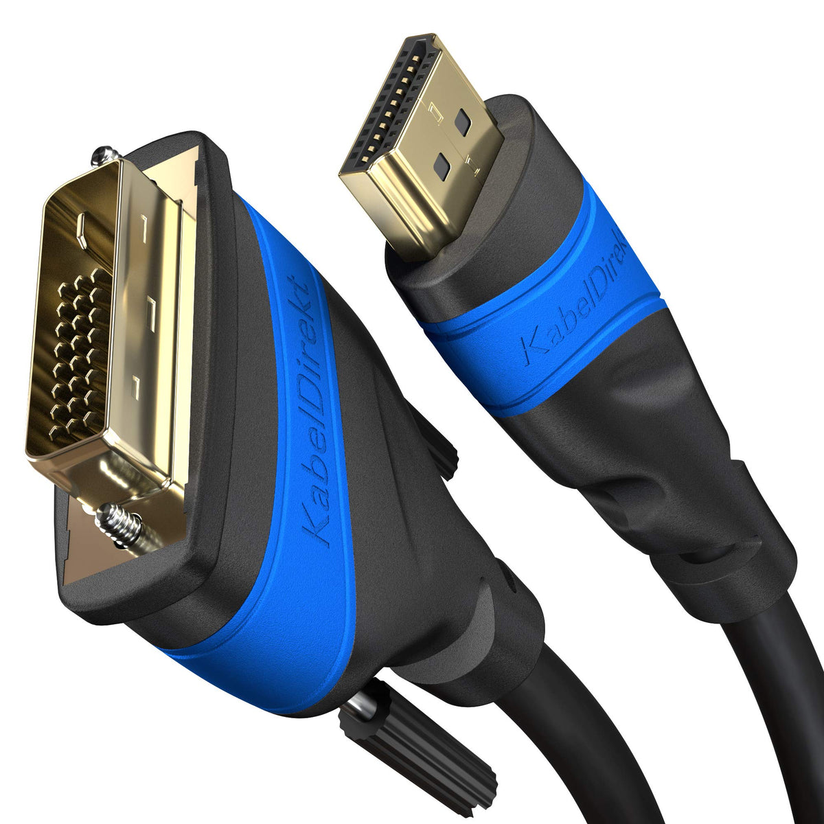 Cable HDMI a DVI KabelDirekt 25ft 7.6m Serie Top