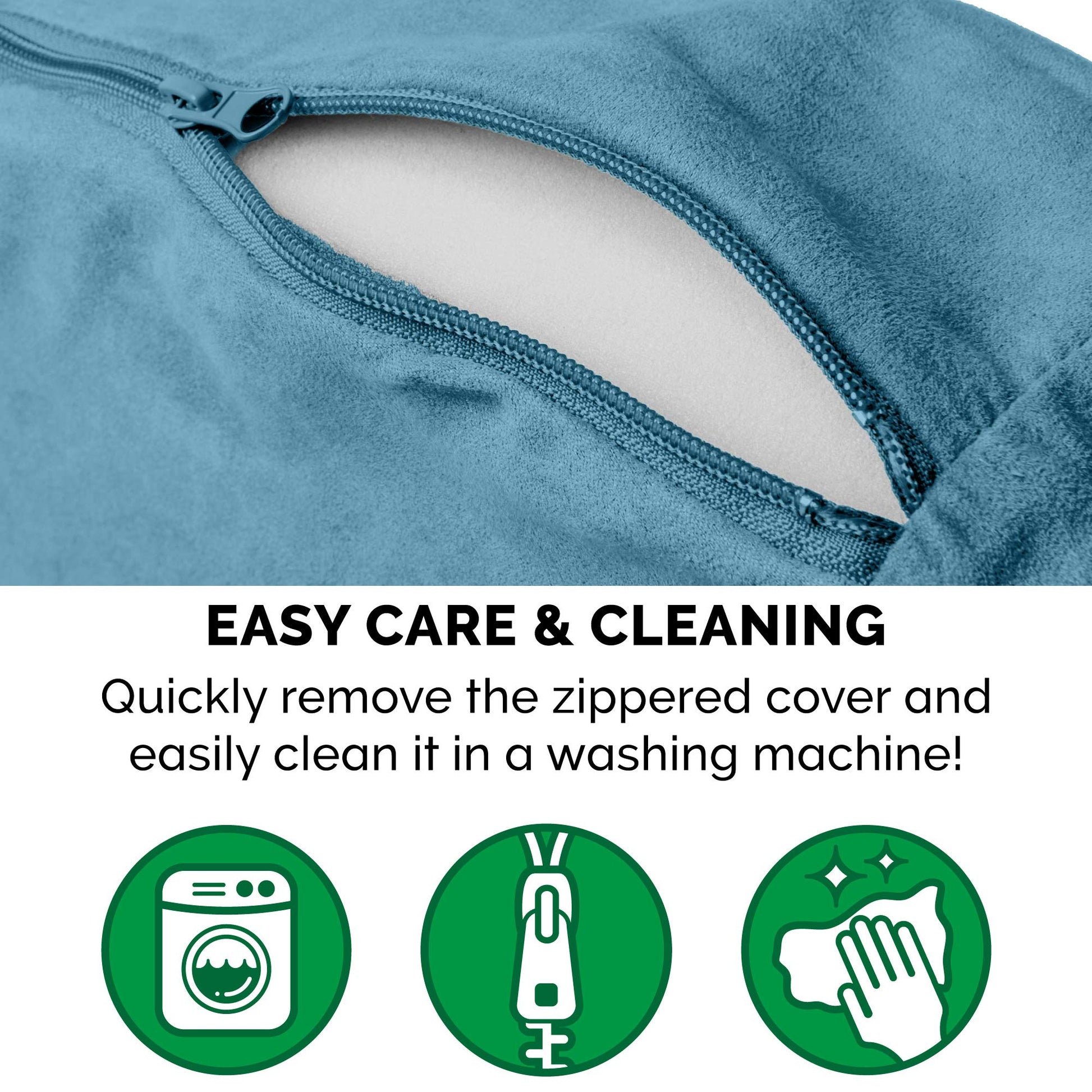 Furhaven Cama para Mascotas para Perros y Gatos, Manta de Sherpa y Gamuza, Cama ortopédica Redonda para Perros, Funda extraíble Lavable a máquina, Azul, 44 Pulgadas