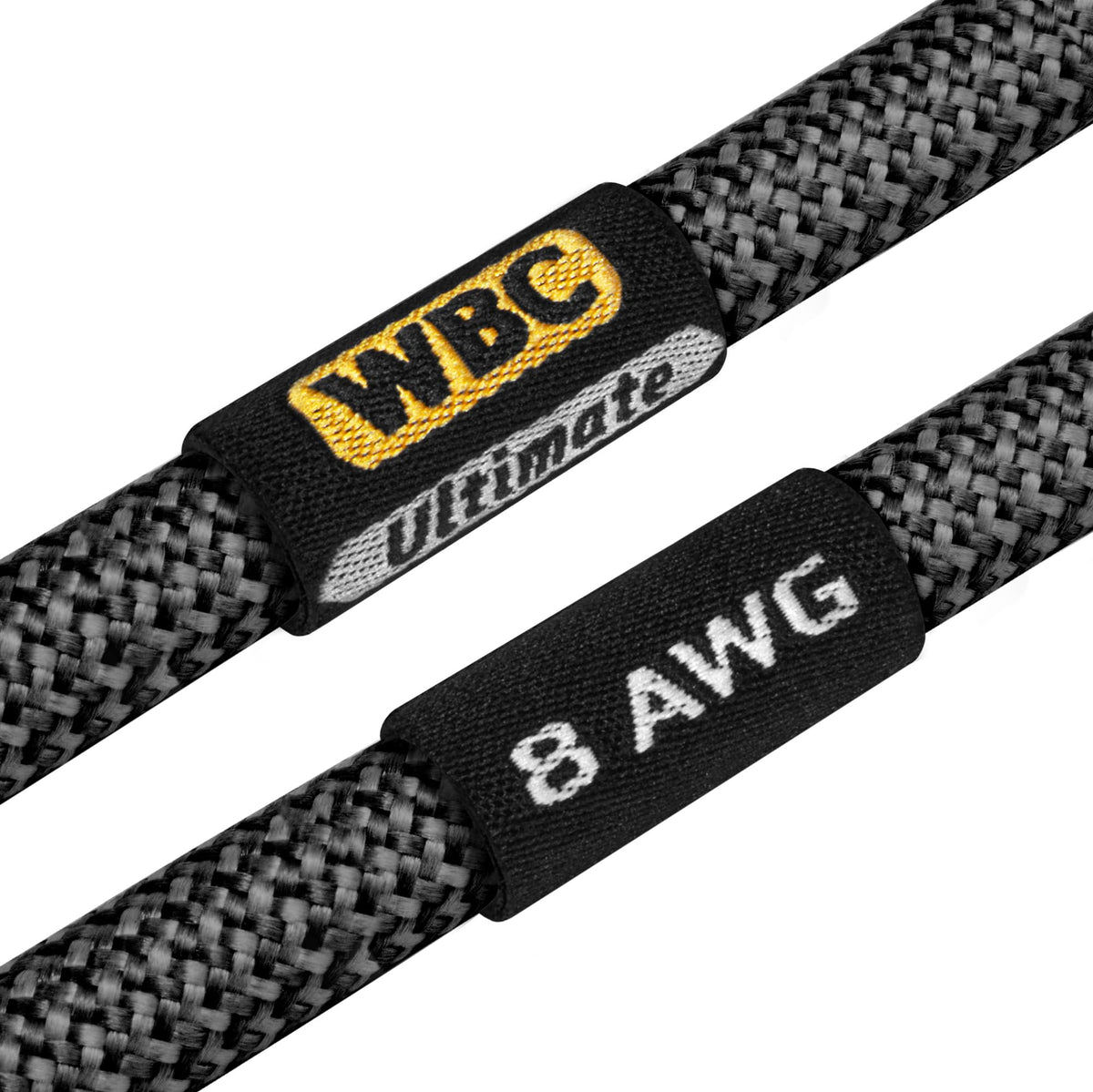 Cables de Puente de Altavoz Worlds Best Cables 6 Pulgadas Ultimate OFC para Audiófilos 8 AWG con Enchufes Eminence Gold y Chamarra de Tweed