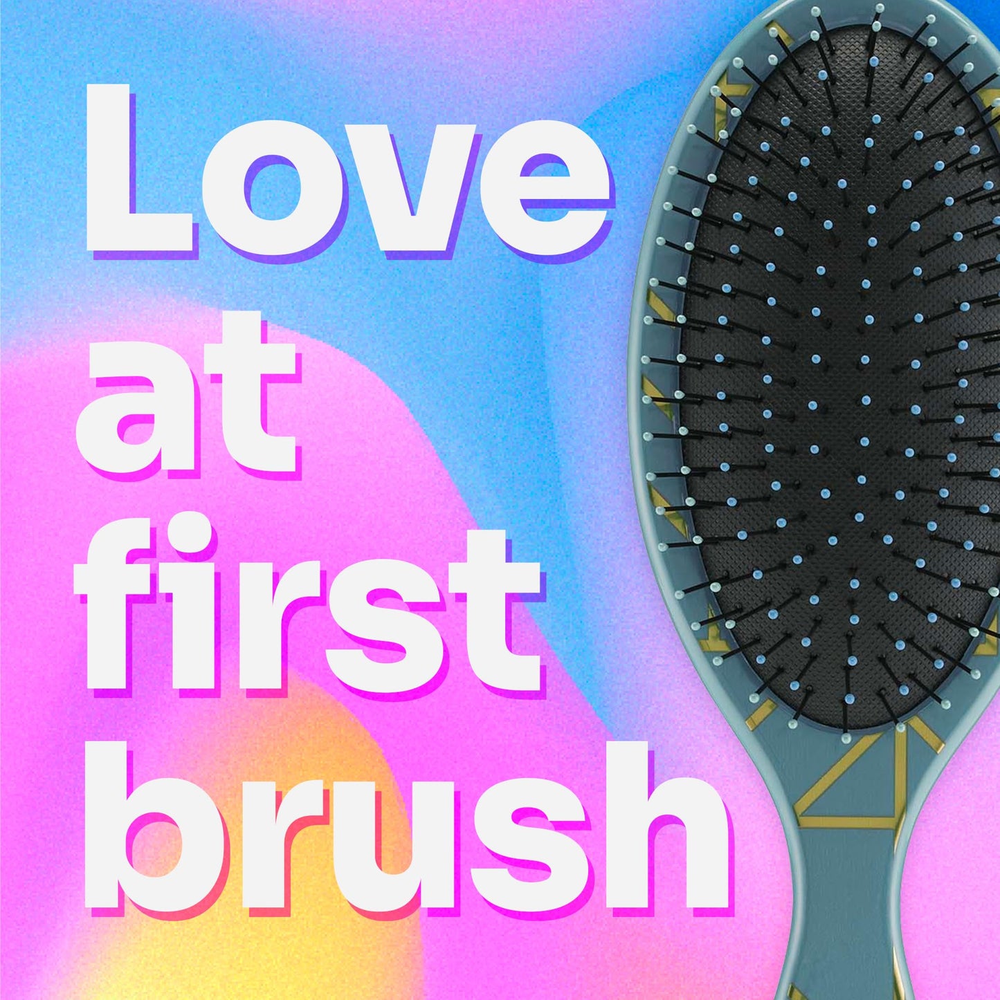Wet Brush Cepillo desenredante original, espíritu libre, océano, todo tipo de cabello, cerdas IntelliFlex ultra suaves que se deslizan a través de enredos con facilidad, peine sin dolor para hombres, mujeres, niños y niñas