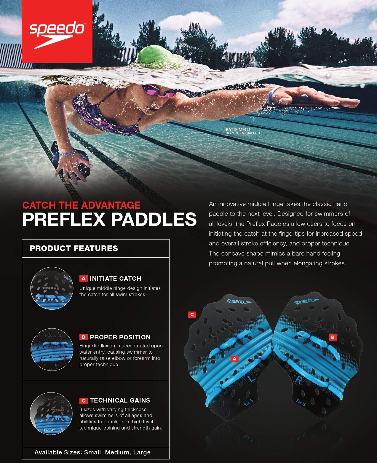 Paletas Speedo Preflex Multicolor Medianas