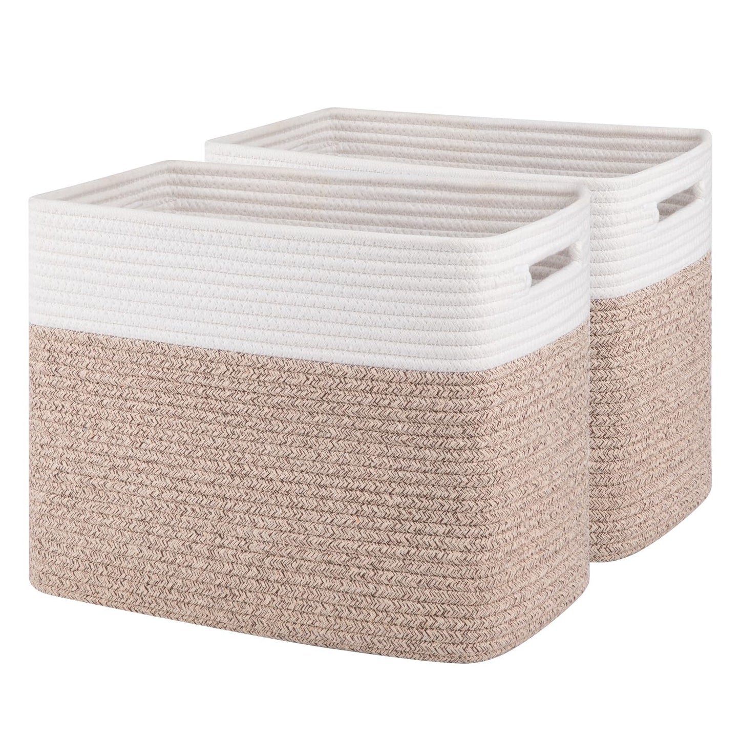 OIAHOMY - Cestas de almacenamiento para estante, cesta de almacenamiento de juguetes, contenedores de almacenamiento plegables, cesta de manta para sala de estar, almacenamiento de clóset para
