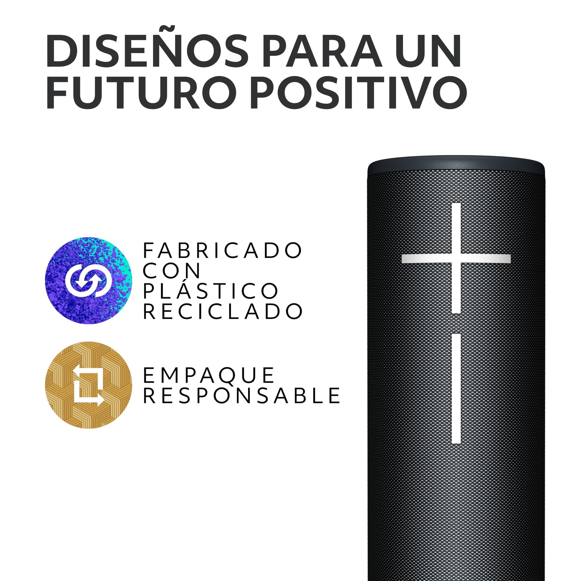Ultimate Ears Boom 4, Bocina Bluetooth portátil Resistente al Agua con Sonido de 360 Grados, inmersivo, nítido, Bocina Flotante con 15 h de batería y Radio de acción de 45 m - Negro